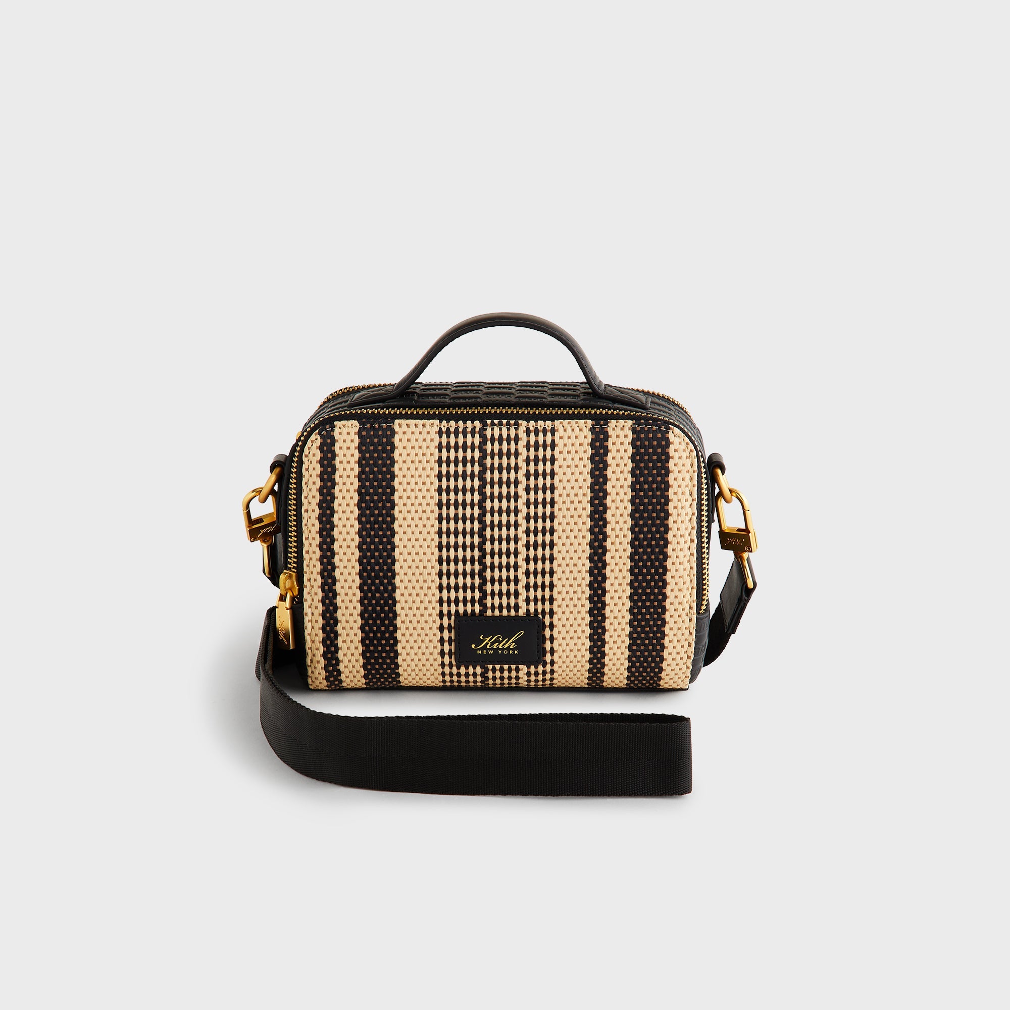 Kith Striped Raffia Double Zip Crossbody - Radiant – Kith Japan
