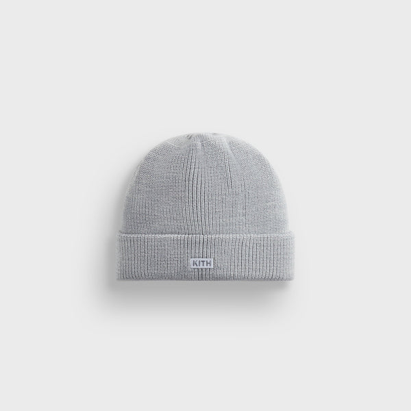 Kith Classic Beanie - Light Heather Grey – Kith Japan