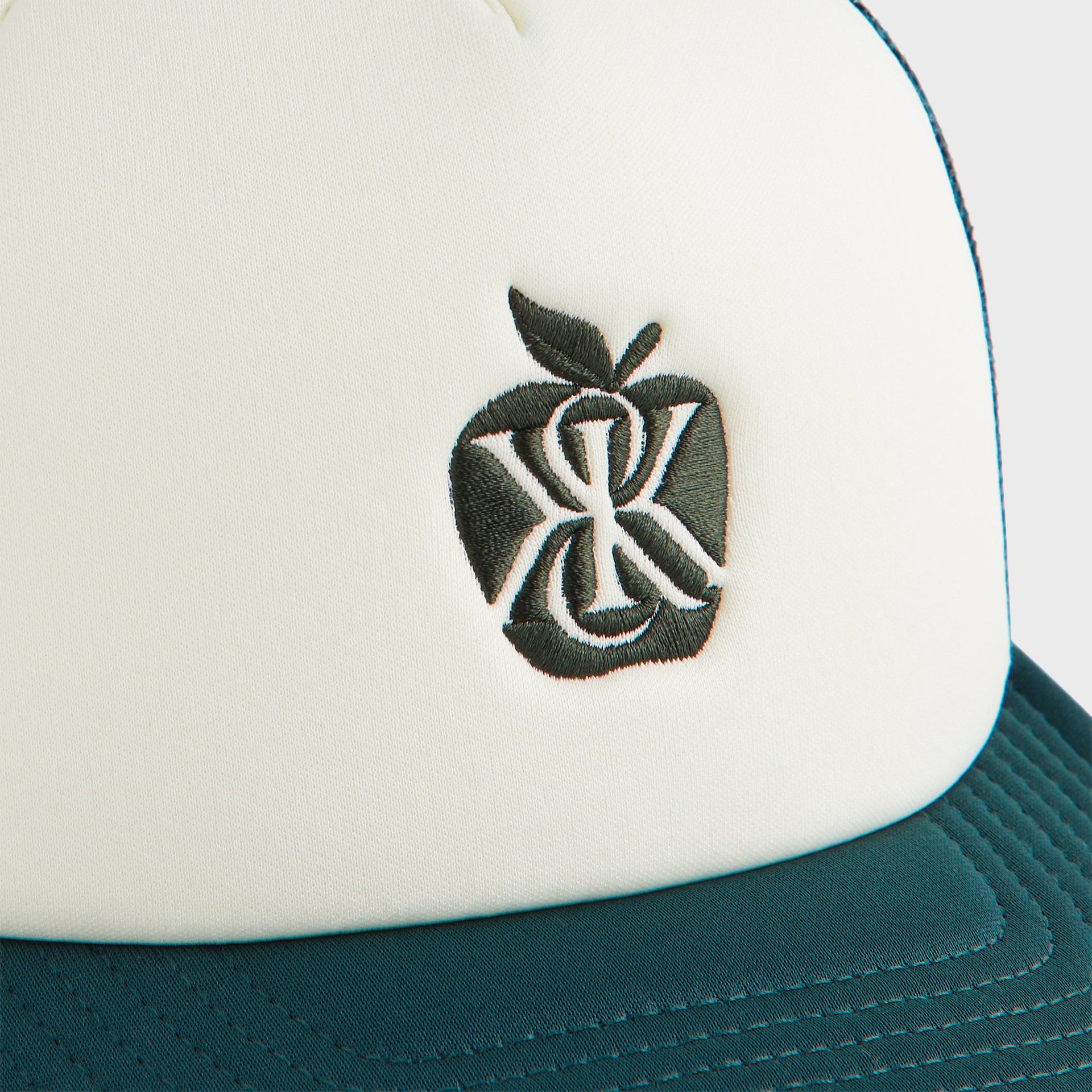 Kith Polyester Foam Apple Crest Embroidery Nolan Trucker Hat - Stadium