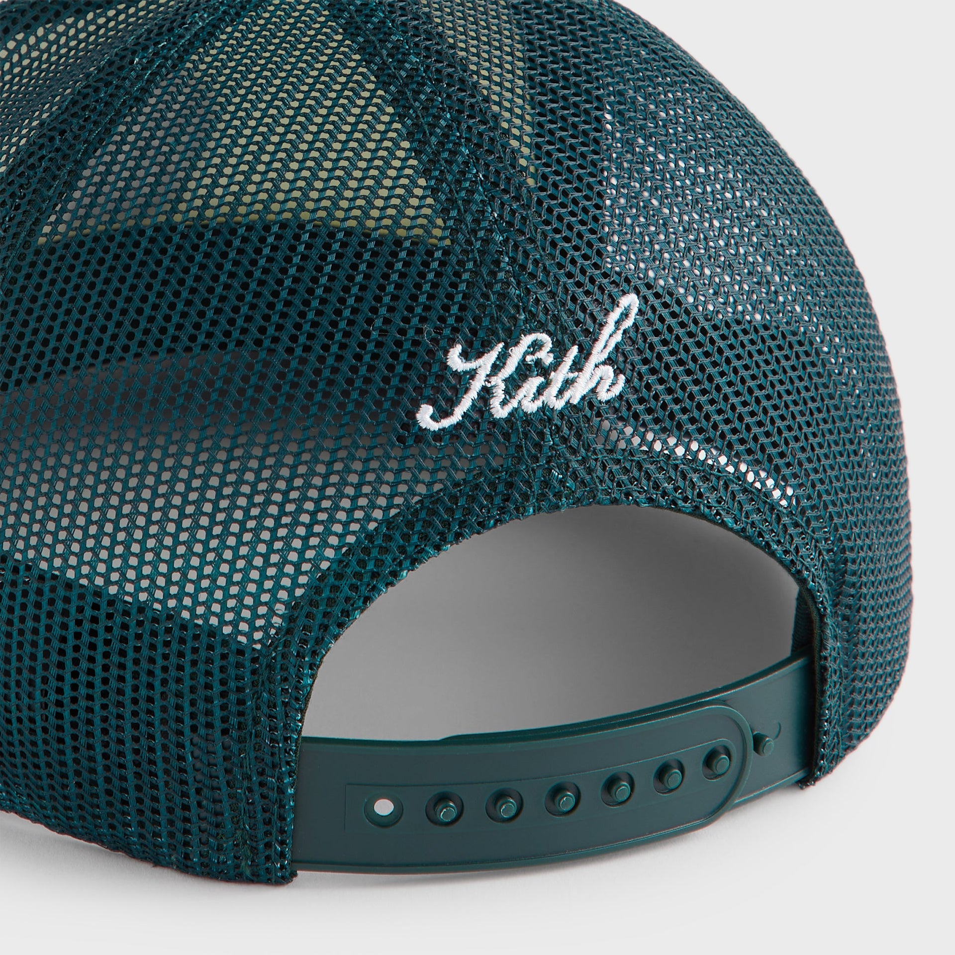 Kith Polyester Foam Apple Crest Embroidery Nolan Trucker Hat - Stadium