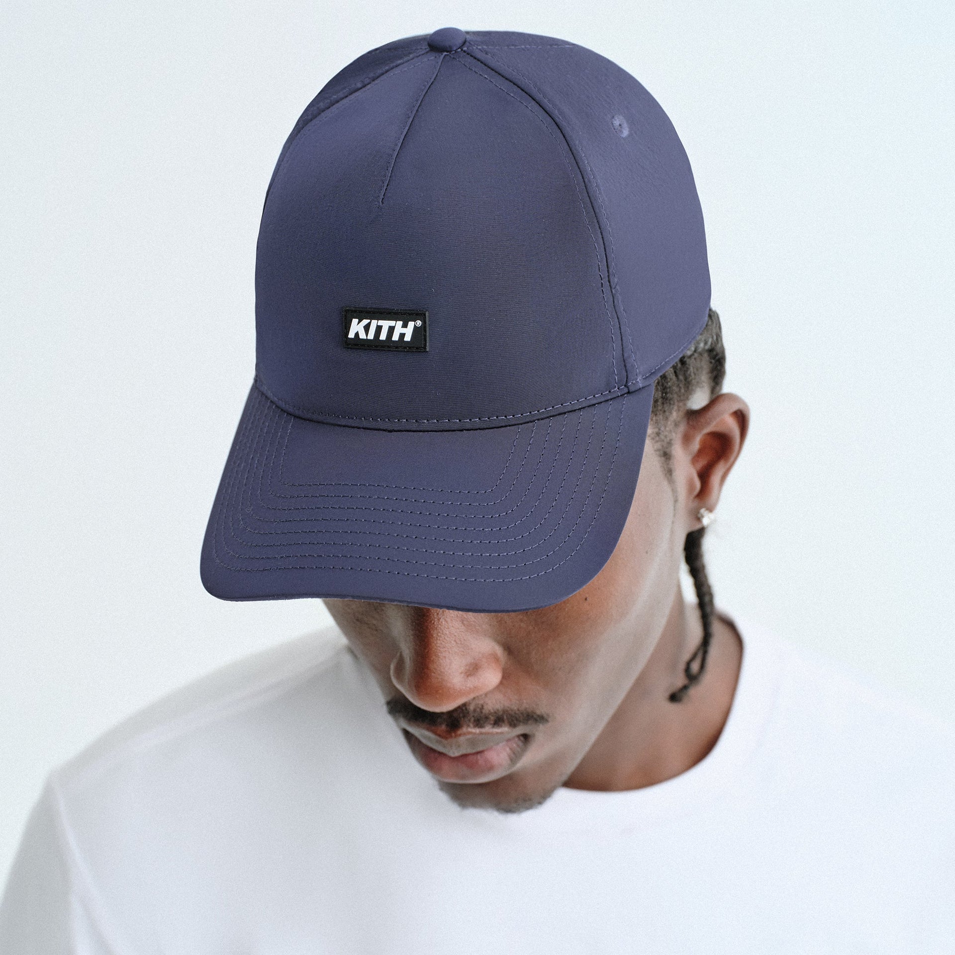 Kith Wrinkle Nylon Bay Low Pinch Crown Snapback - Nocturnal