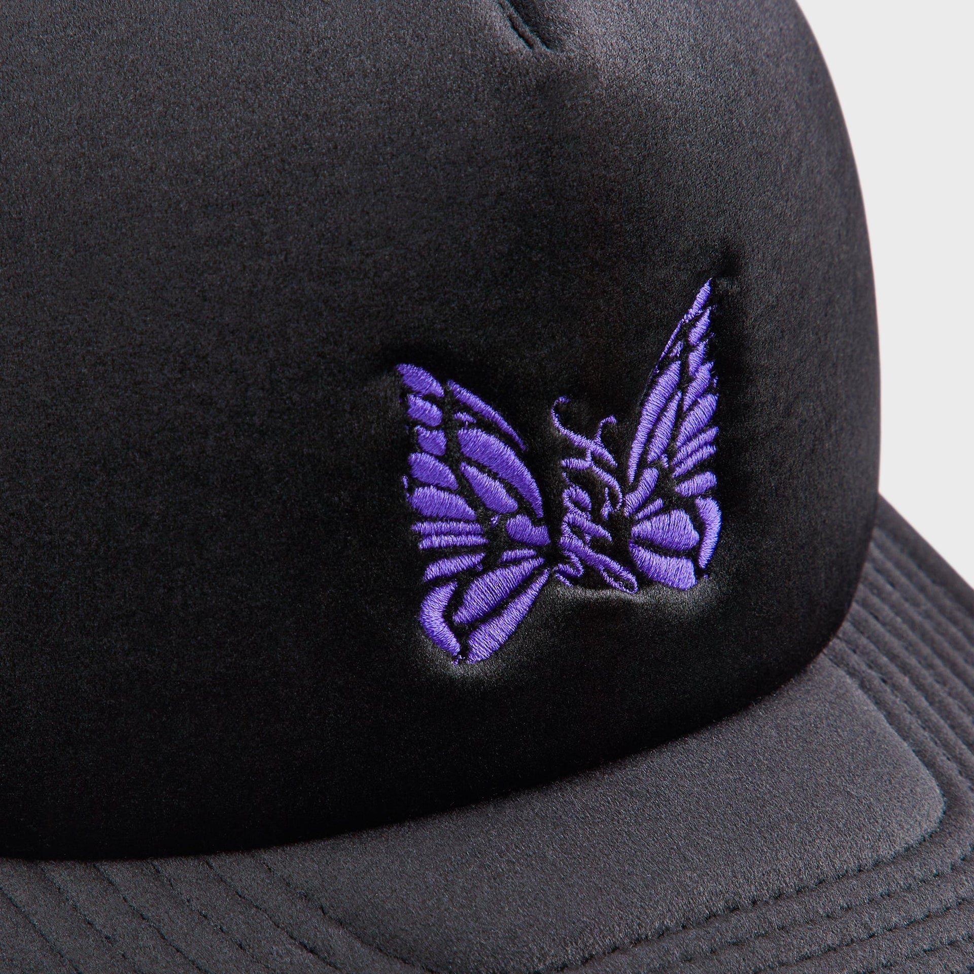 Kith for Needles Velour Nolan Trucker Cap - Black