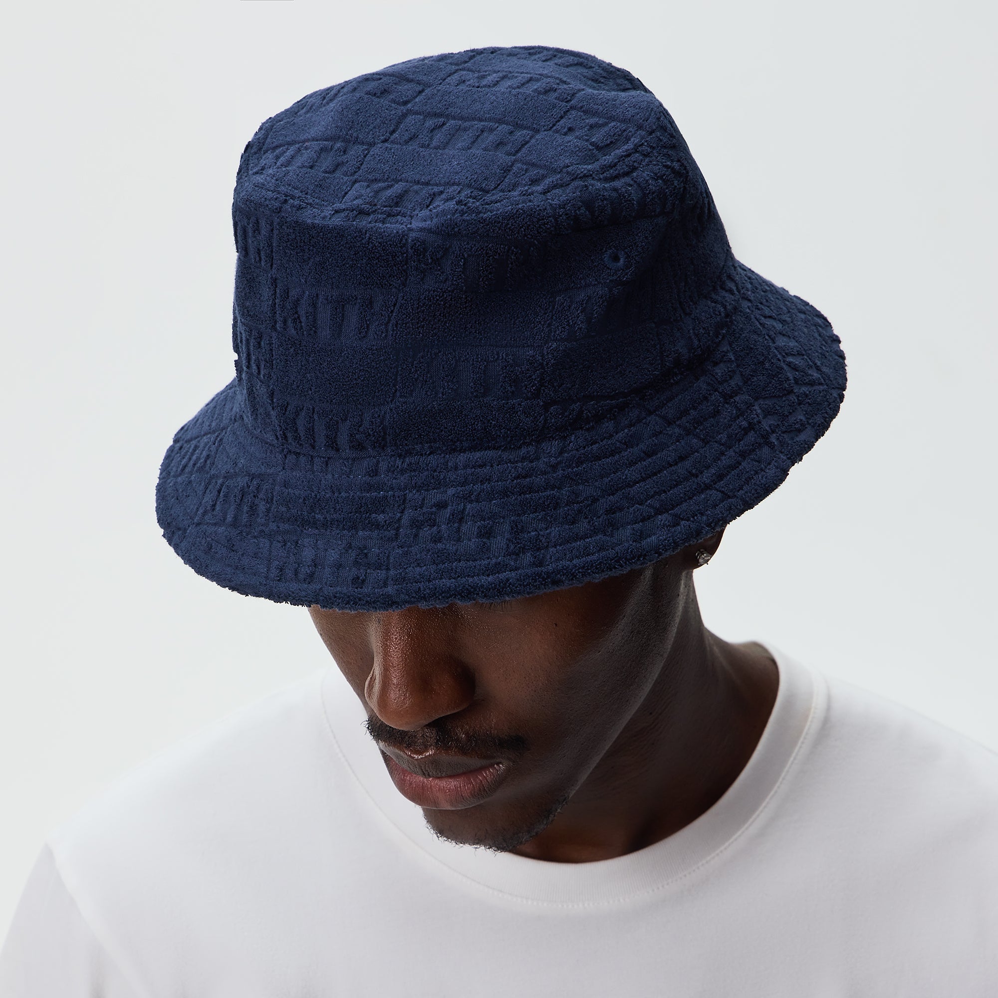 Kith Classic Logo Towel Terry Dawson Bucket Hat - Nocturnal – Kith