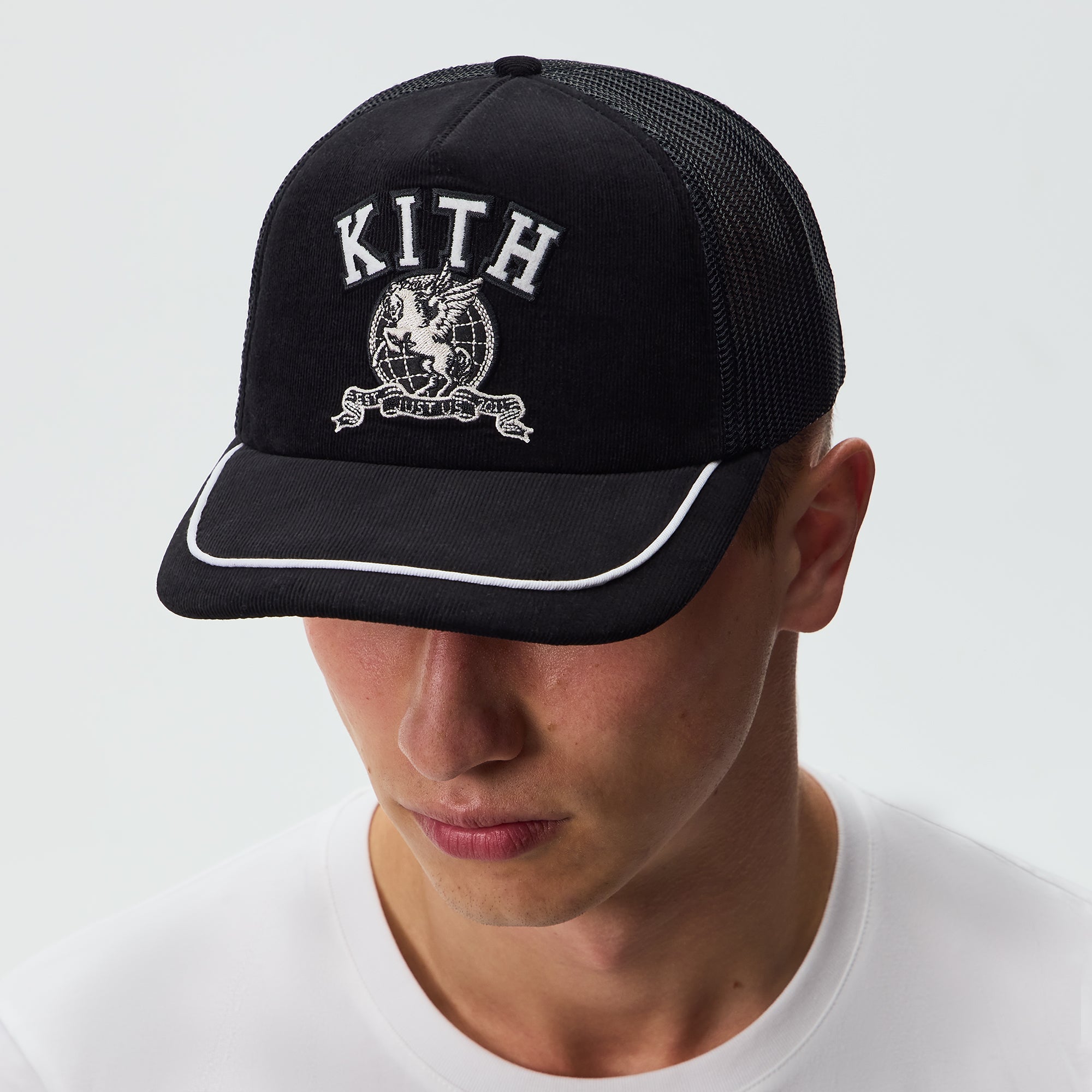 Kith Micro Cord Nolan Trucker Hat - Black – Kith Japan