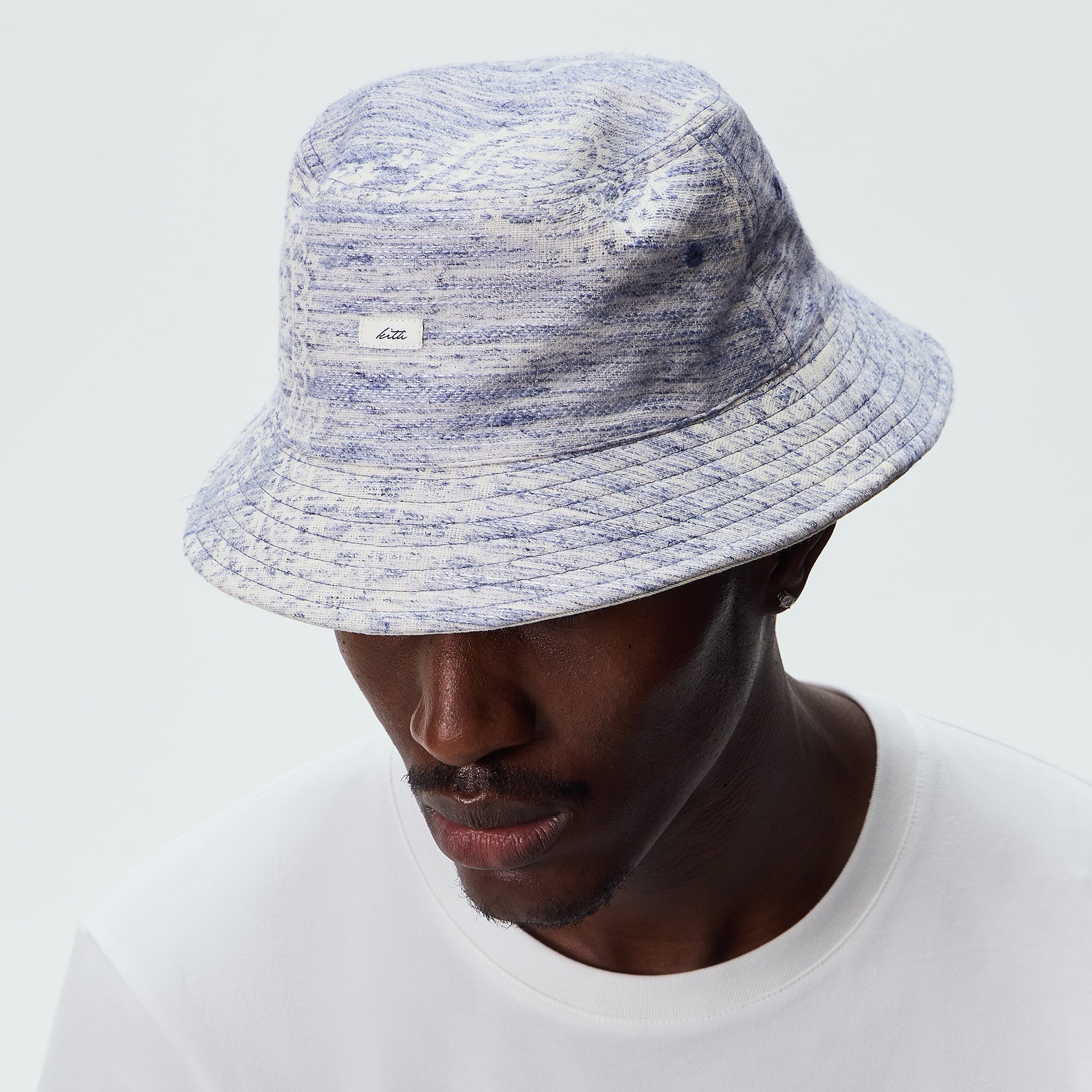 UNI SPLIT BUCKETHAT 新品タグ付き　しま Kith Heather Jacquard Canvas Reversible Dawson Bucket Hat - Light
