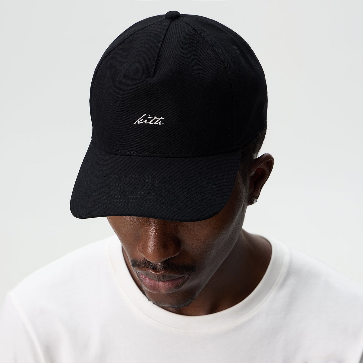 Kith Autograph Brushed Twill Bay Low Pinch Crown Cap - Black