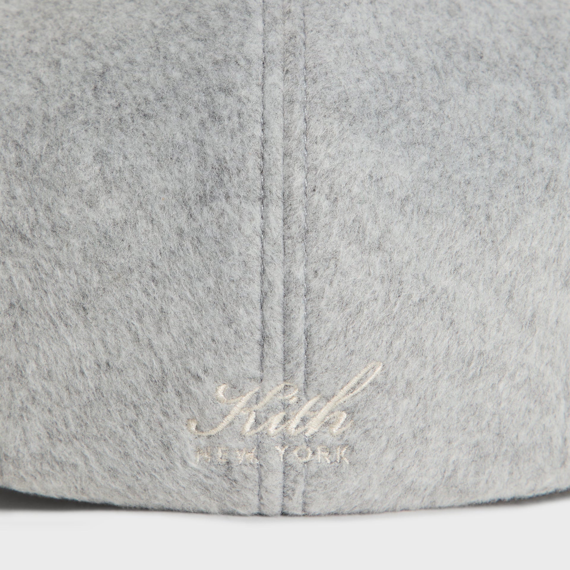 Kith Script Double-Face Wool Drivers Cap - Medium Heather Grey - PH
