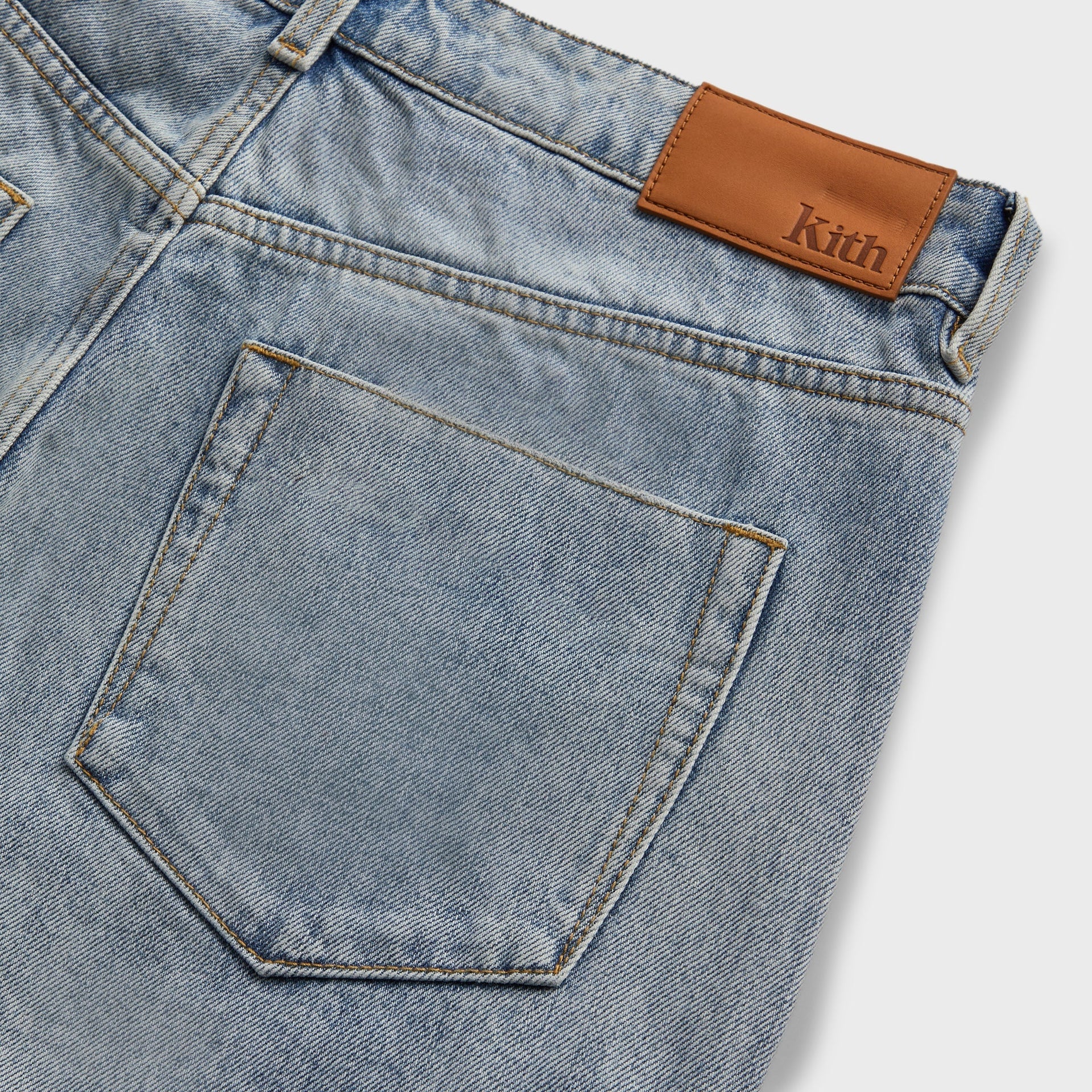 Kith Centre Straight Jeans - Light Indigo