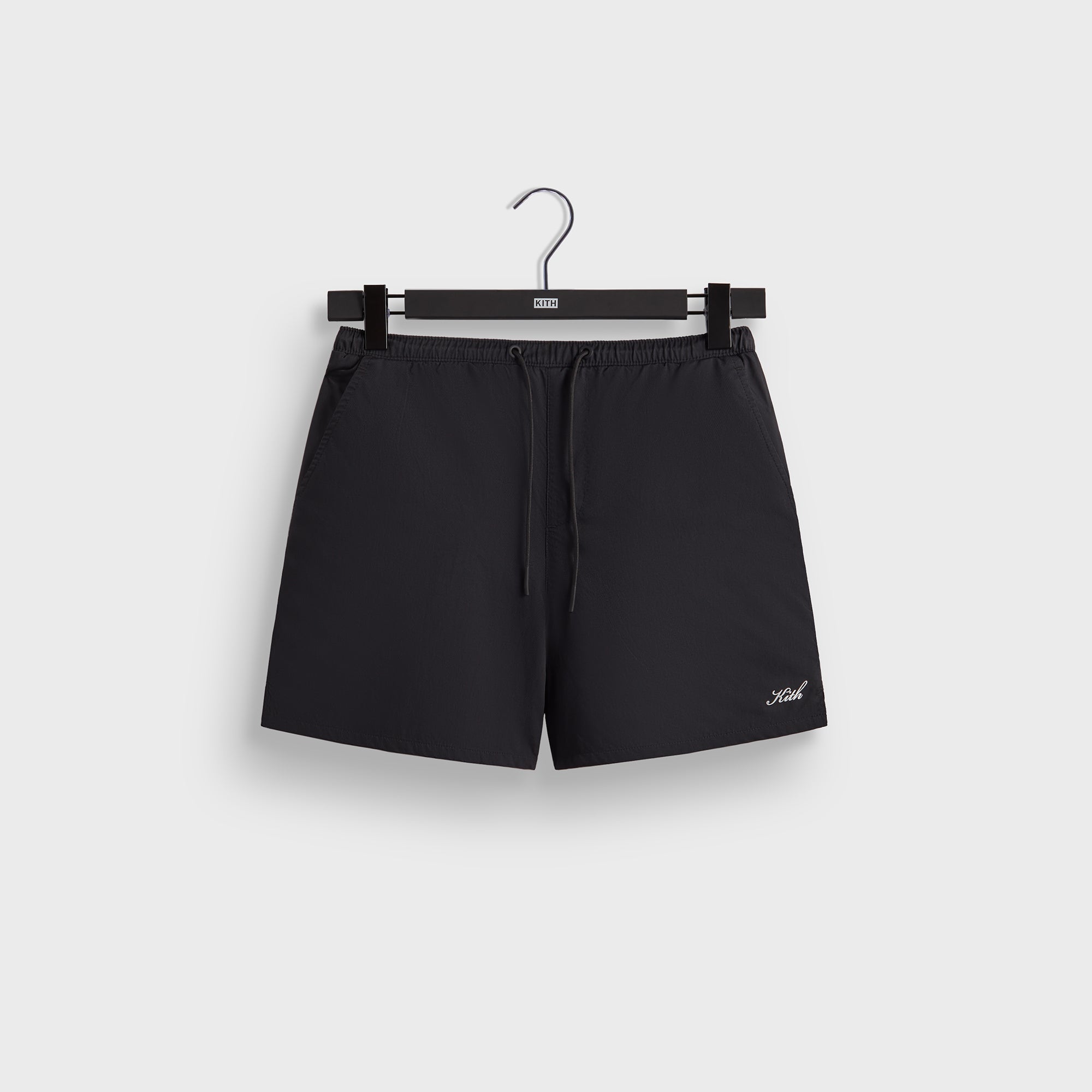 Kith Twill Collins Swim Short - Black – Kith Japan