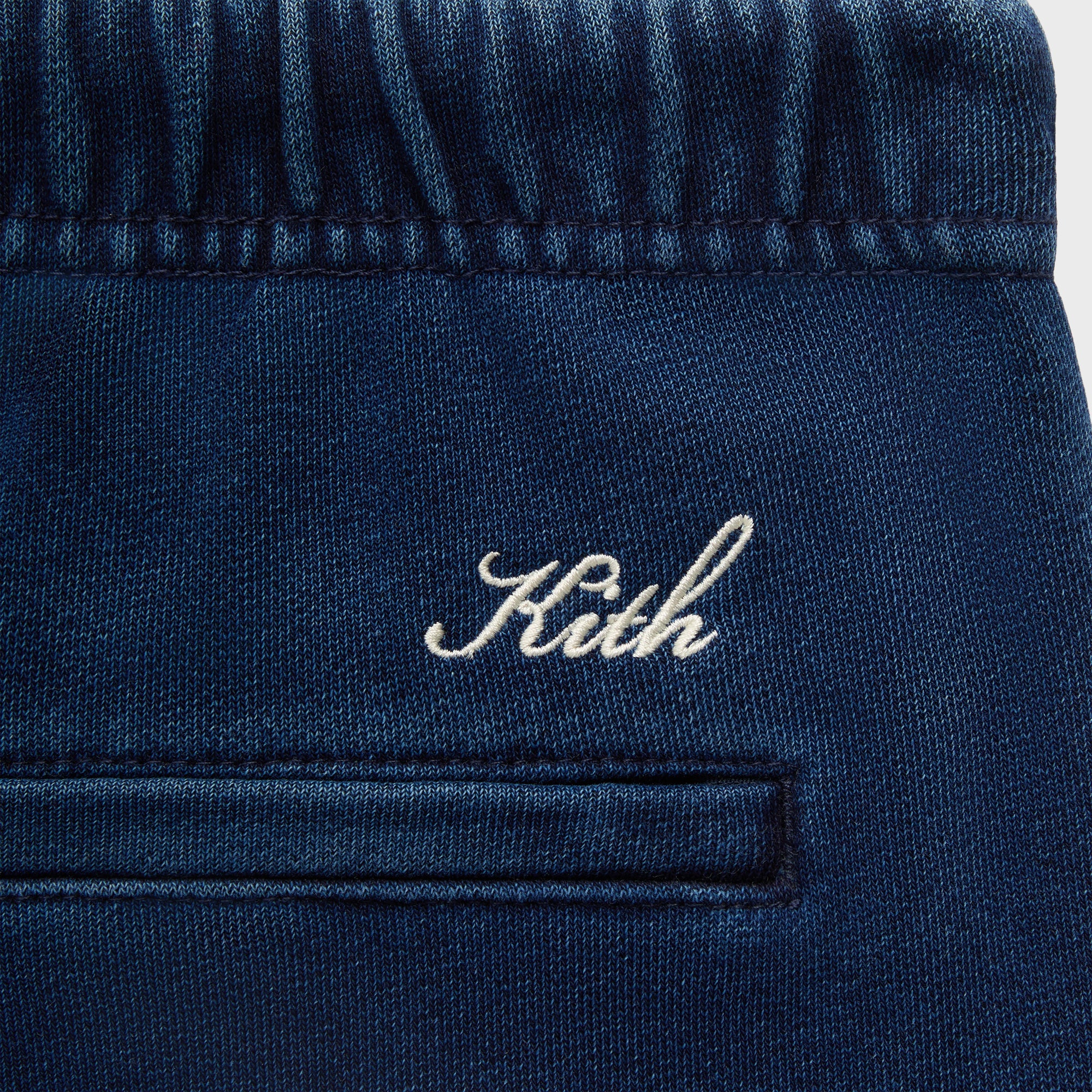 Kith Indigo Loopback Cargo Nelson Sweatpant - Dark Indigo – Kith Japan