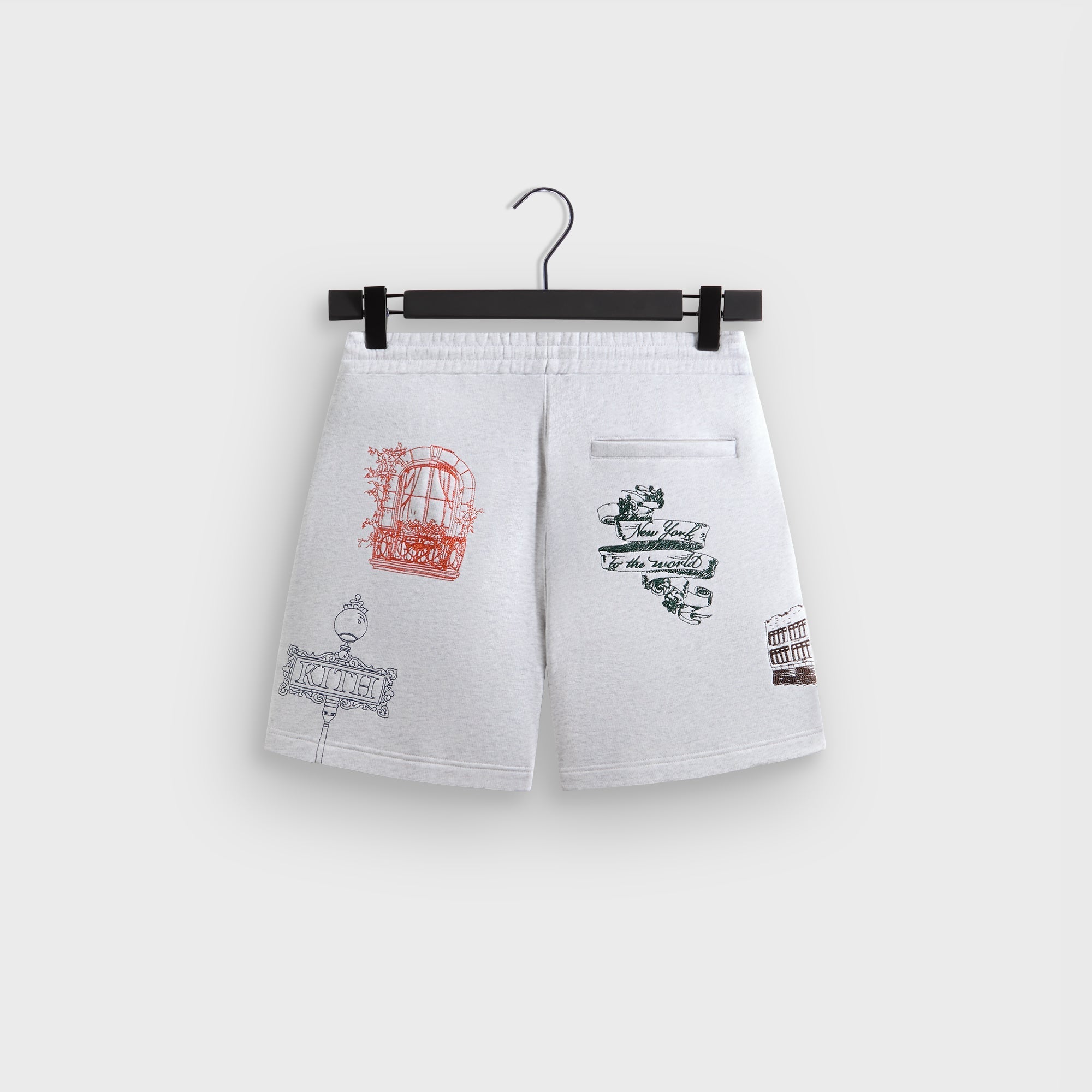 Kith New York To The World Curtis Short - Light Heather Grey - PH