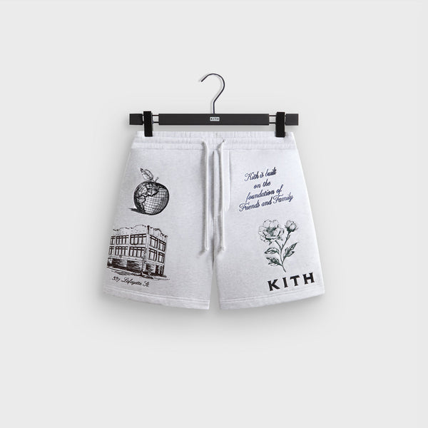 Kith New York To The World Curtis Short - Light Heather Grey