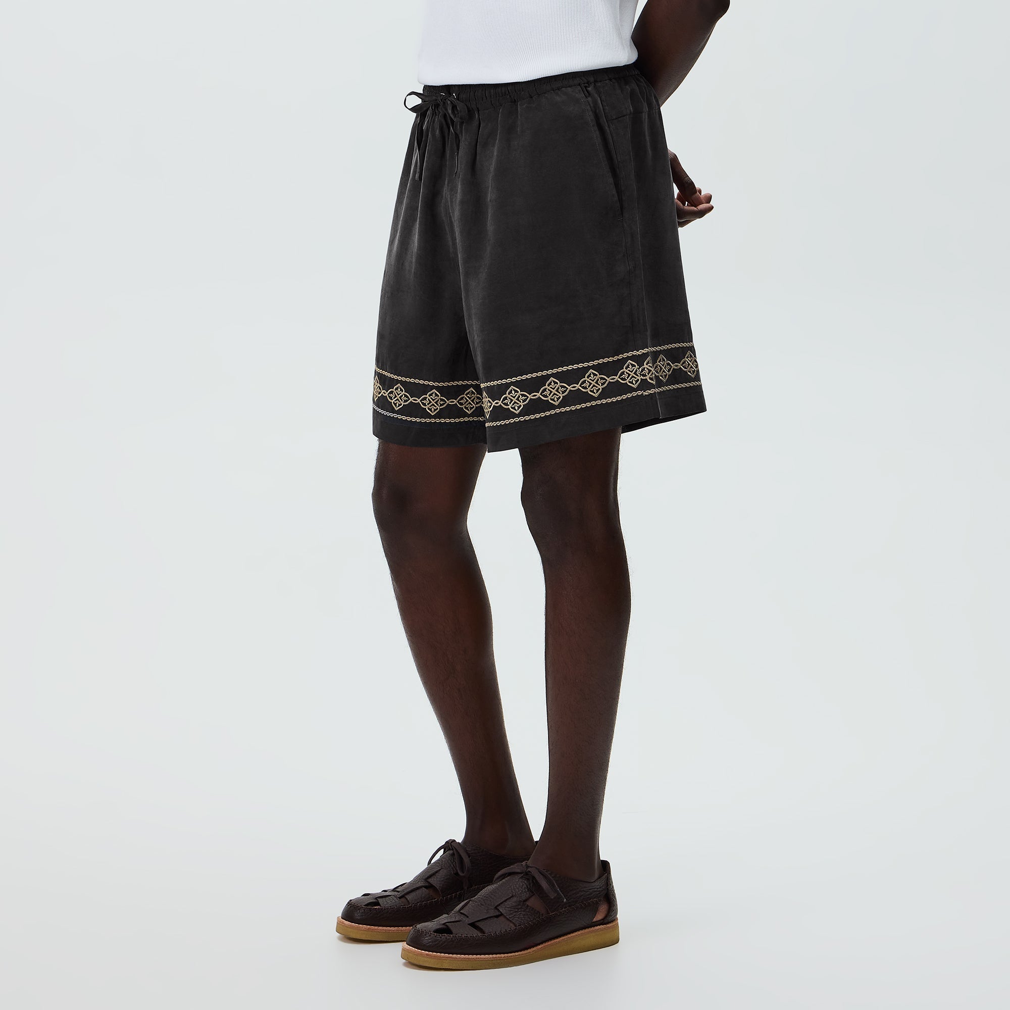 Kith Cupro Linen Cedar Short - Black - PH – Kith Japan