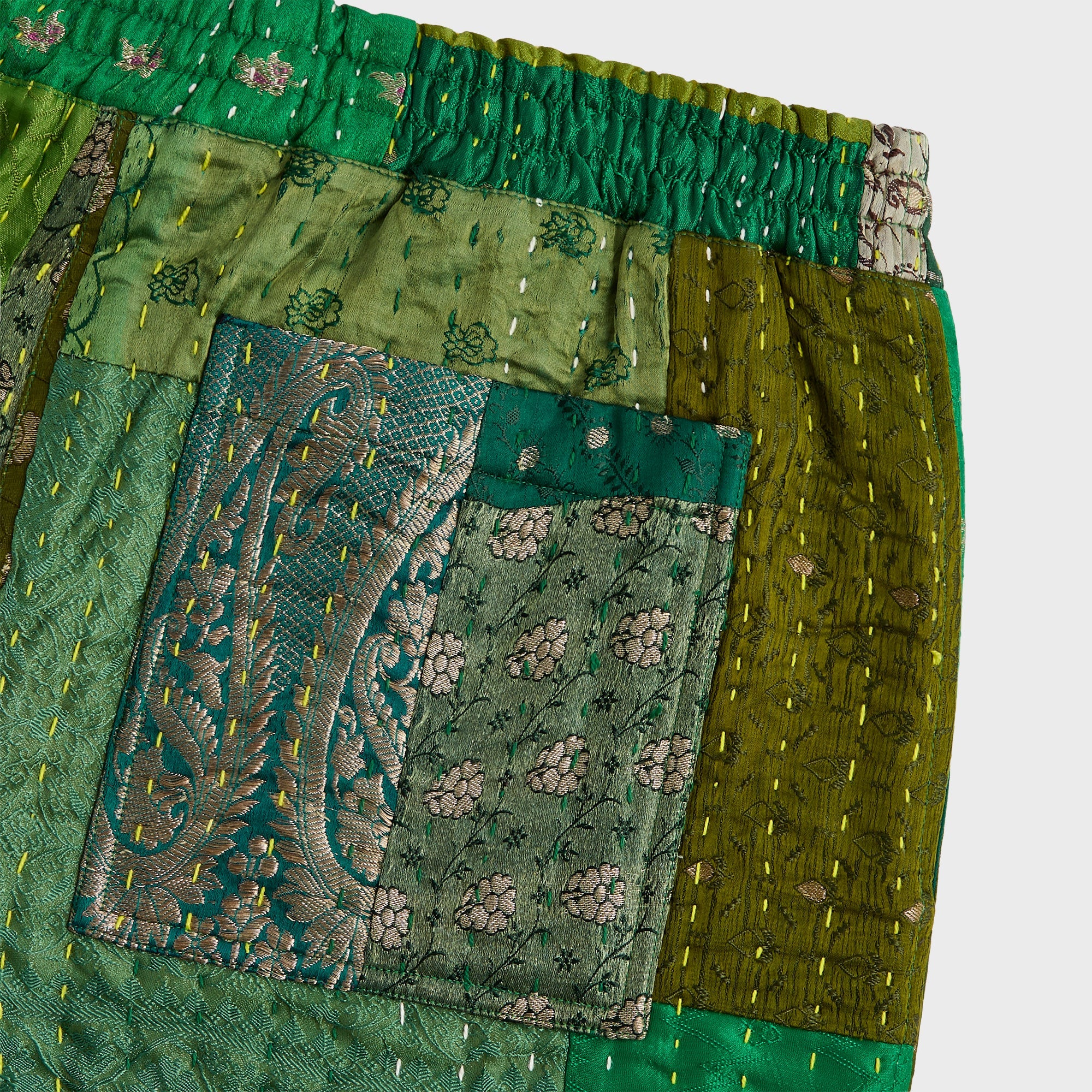 &Kin Tal Patchwork Short - Green / Multi – Kith Japan