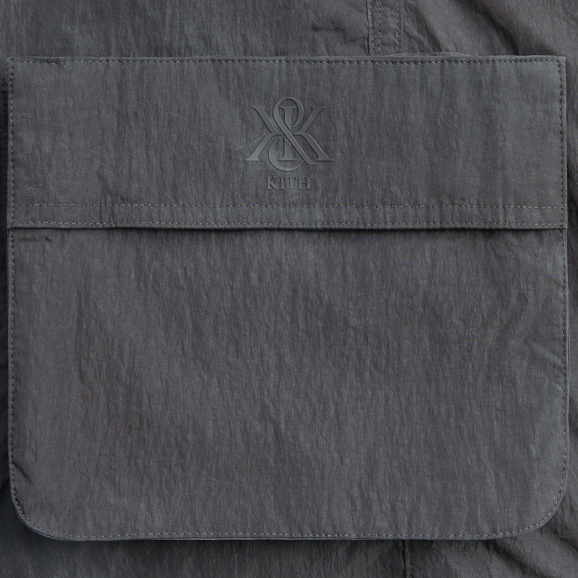 Kith Garment Dye Wrinkle Nylon Evan Cargo Short - Thunder – Kith Japan