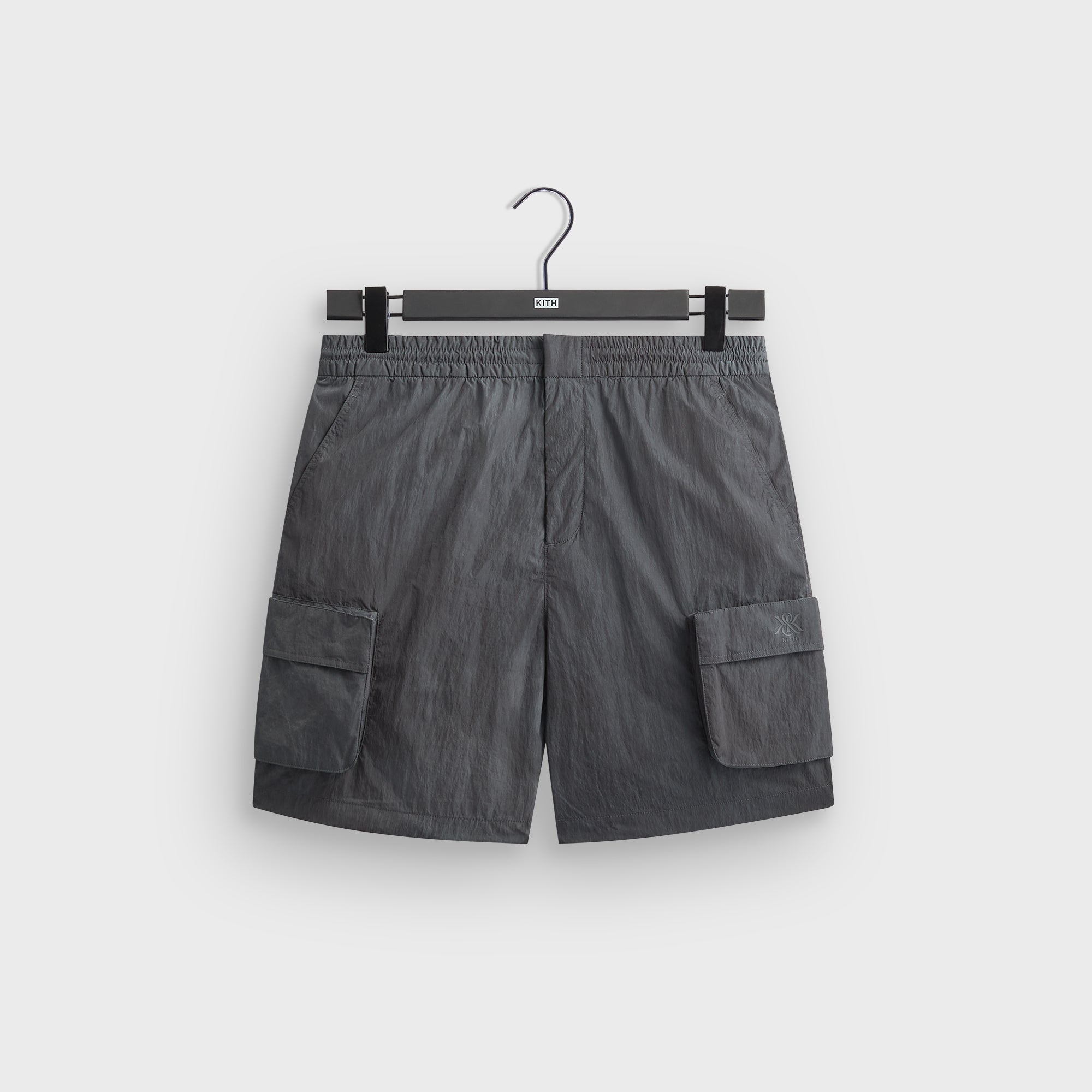 Kith Garment Dye Wrinkle Nylon Evan Cargo Short - Thunder – Kith Japan