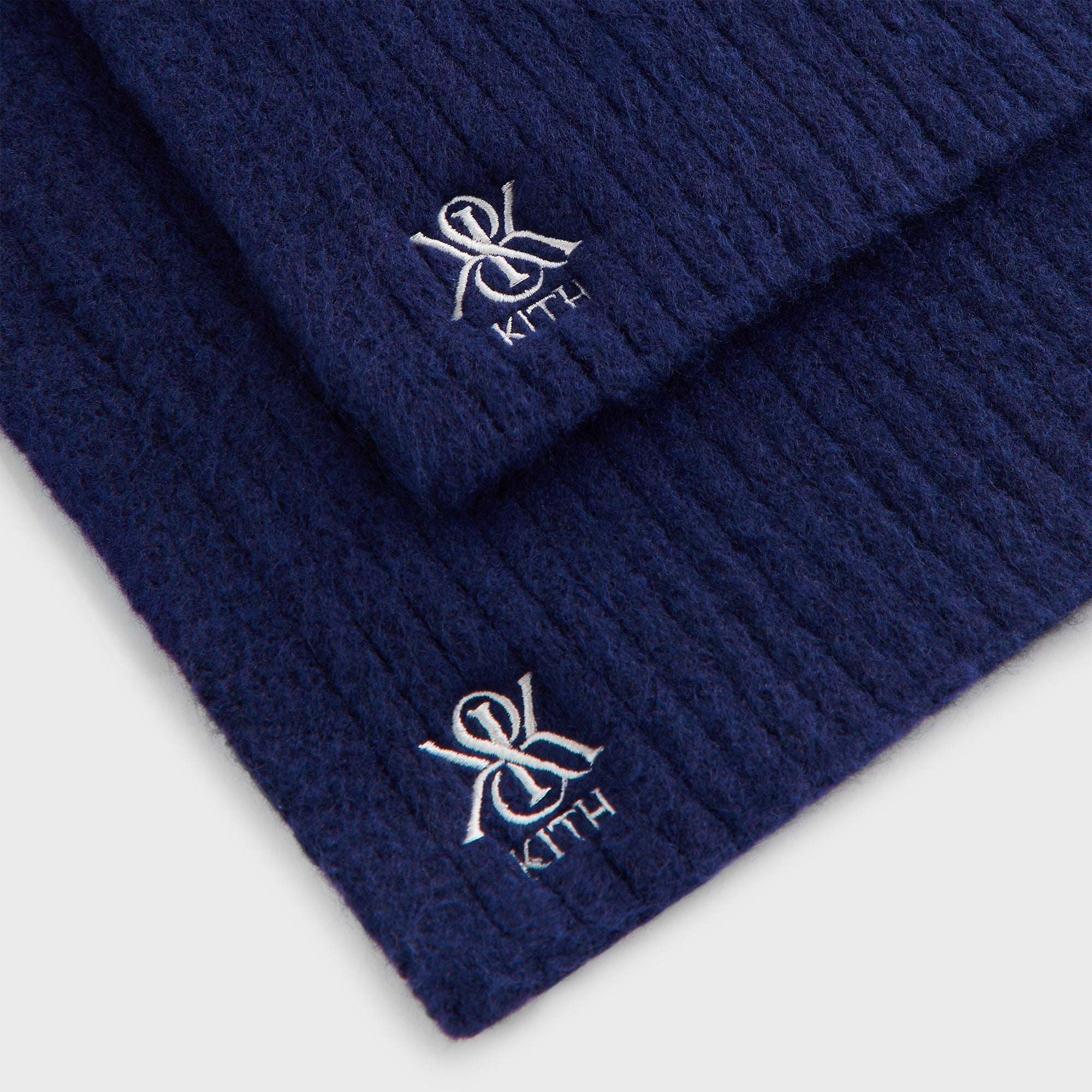 Kith Ribbed Knit Scarf - Nocturnal – Kith Japan