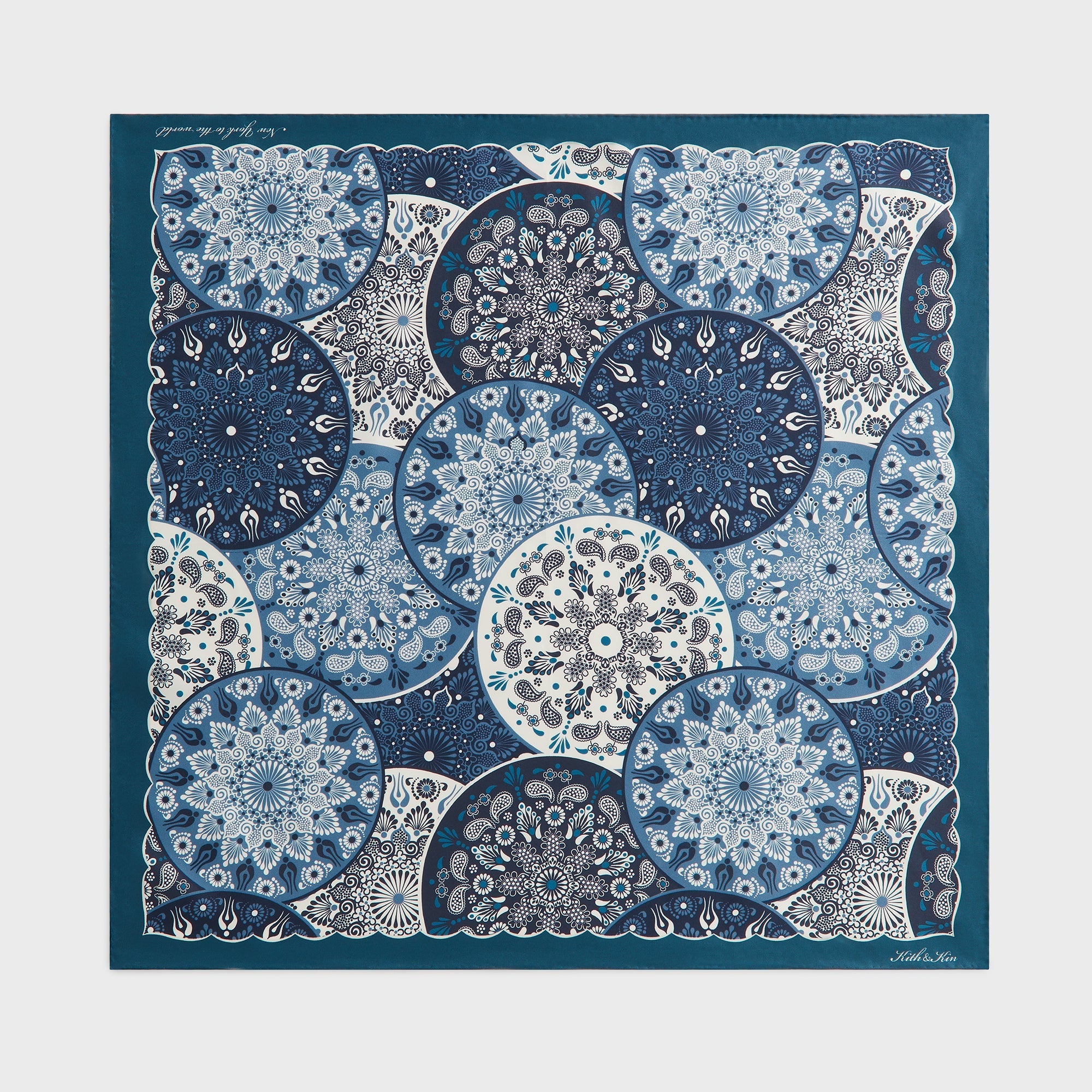 Kith Printed Mandala Silk Scarf - Novel - PH – Kith Japan