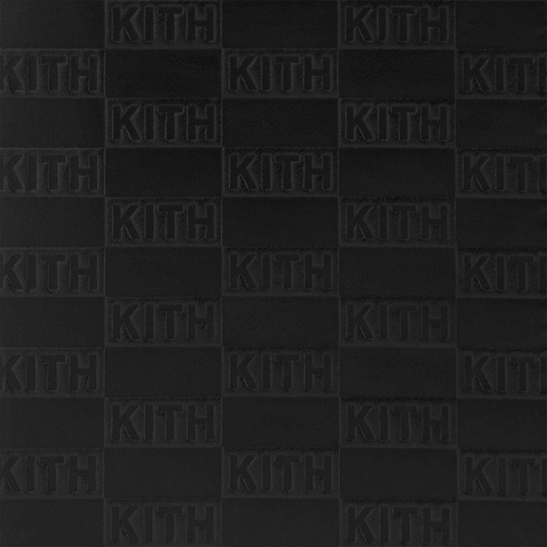 Kith Monogram Leather Bi-Fold Wallet - Black