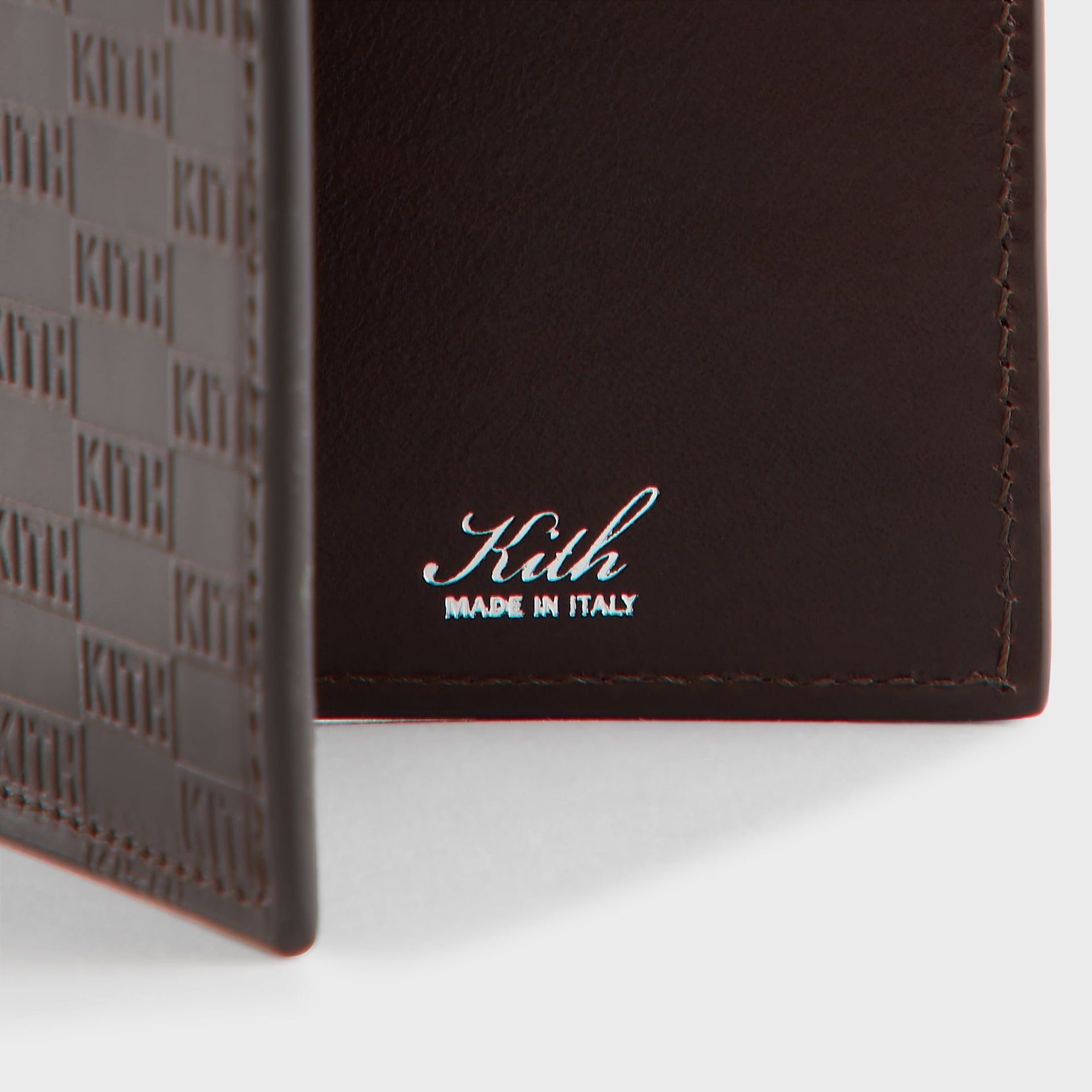 Kith Monogram Leather Bi-Fold Wallet - Incognito
