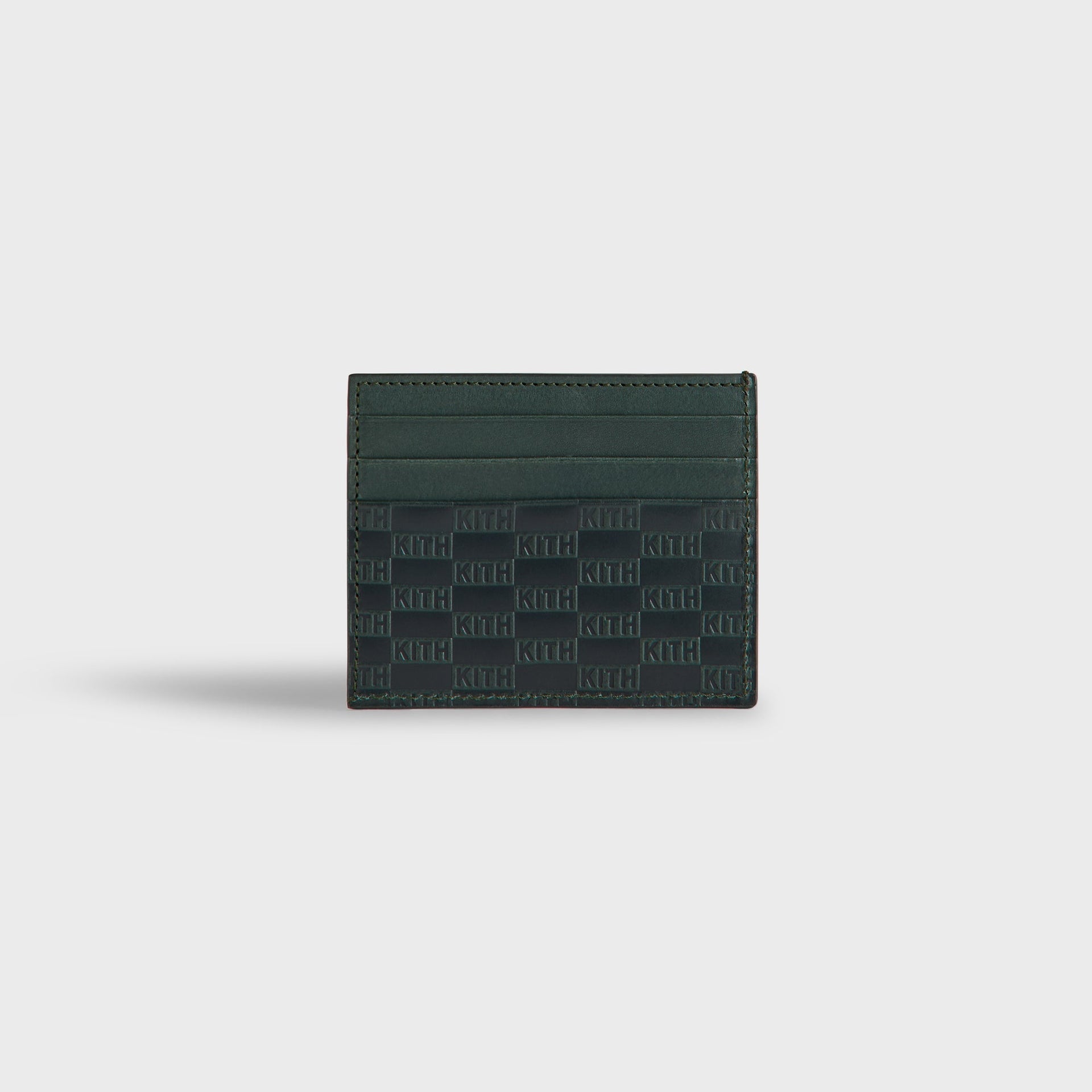Kith Monogram Leather Card Holder - Equestrian