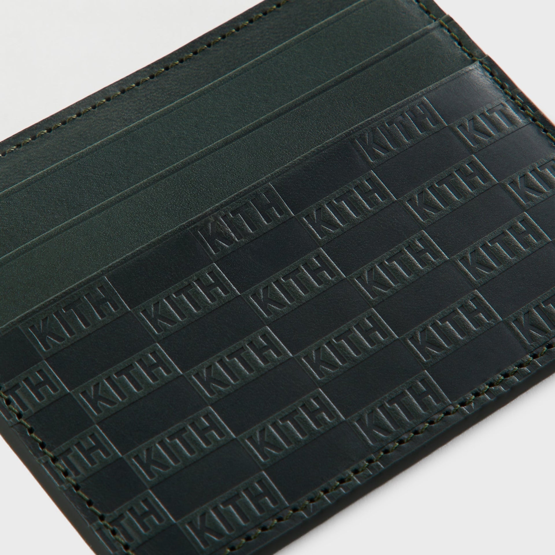 Kith Monogram Leather Card Holder - Equestrian