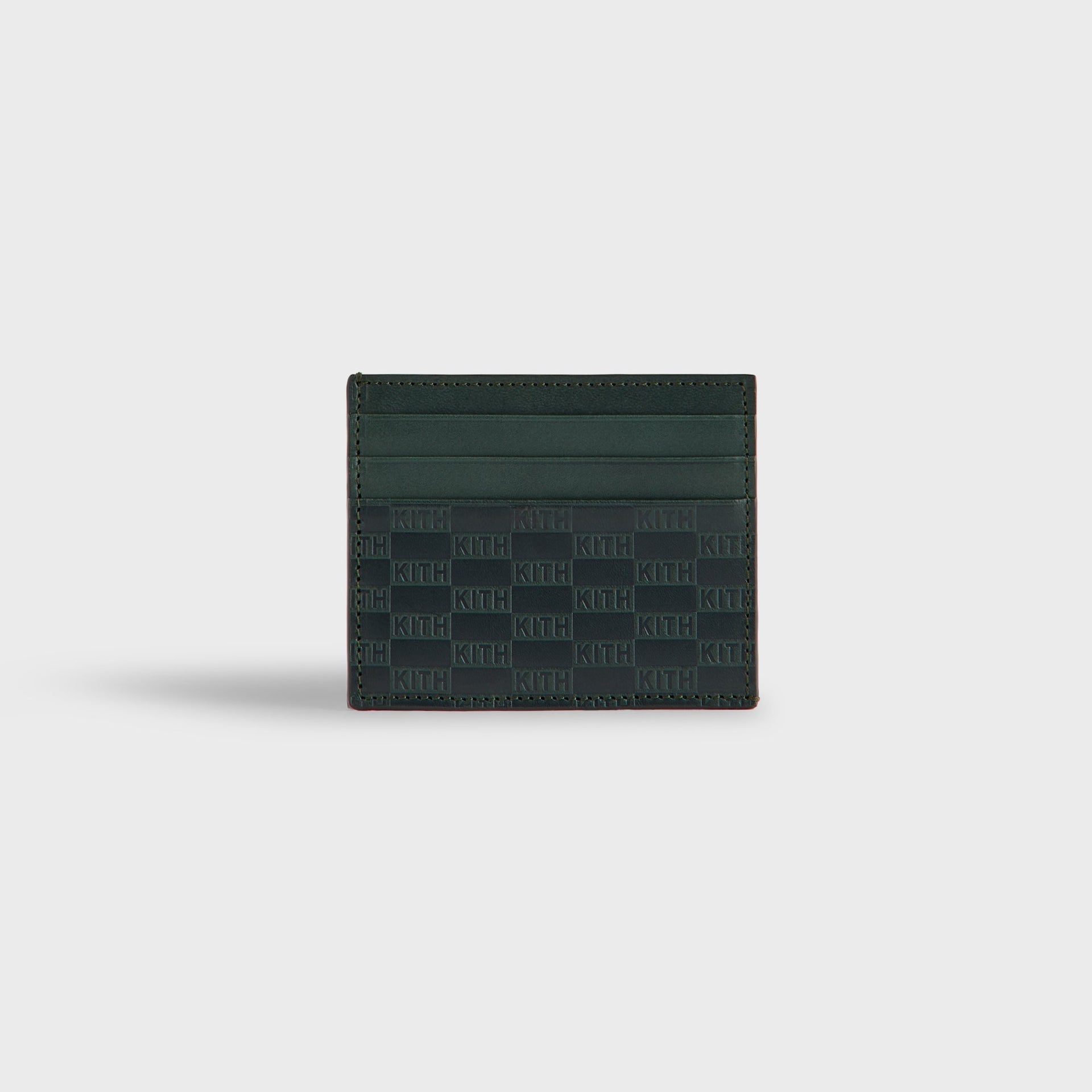 Kith Monogram Leather Card Holder - Equestrian