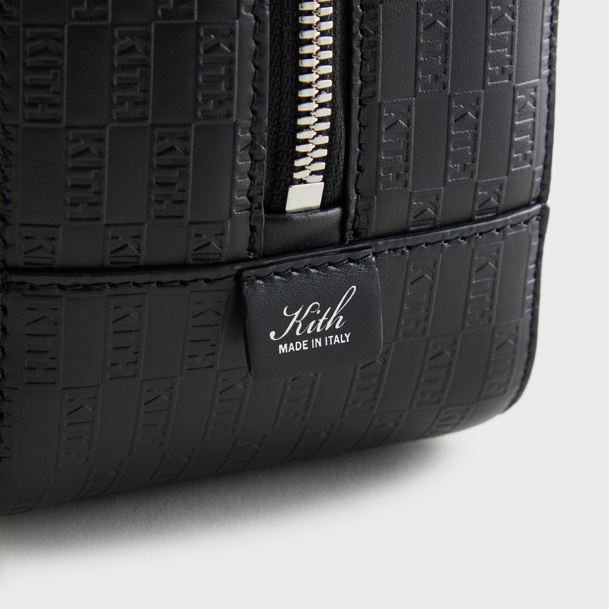 Kith Monogram Leather Dopp Kit - Black – Kith Japan
