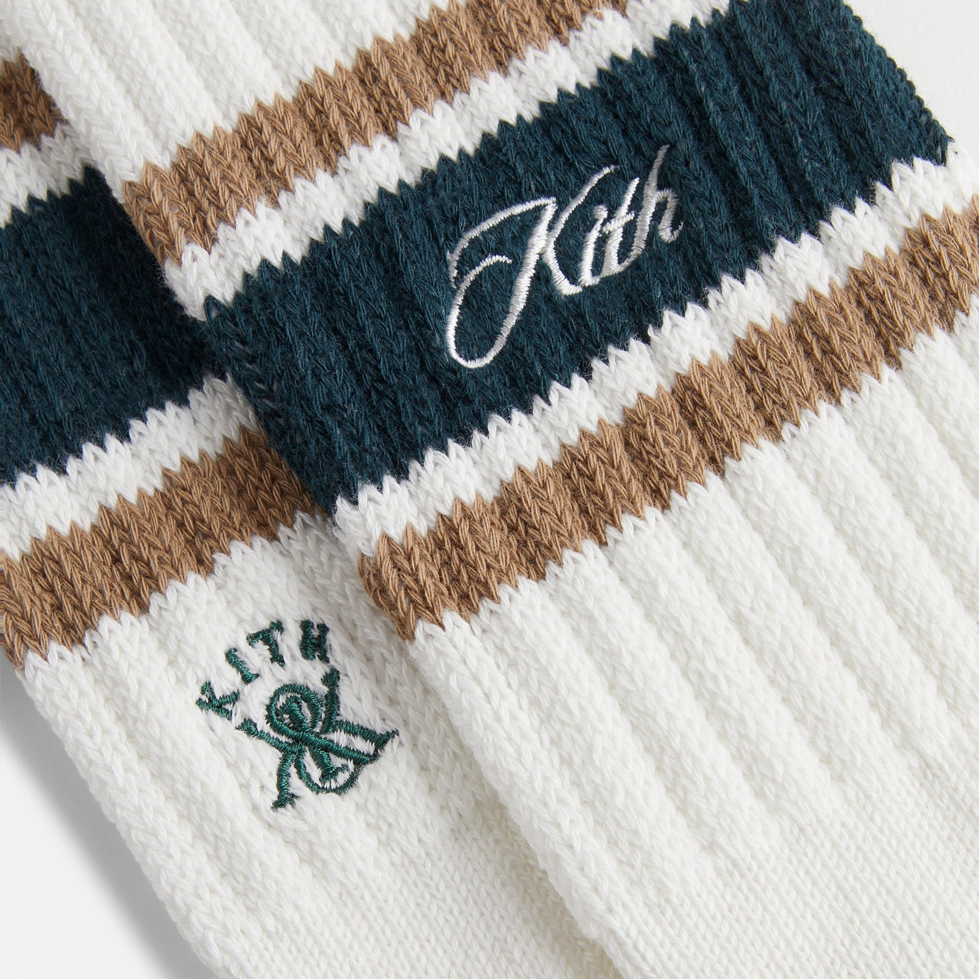 Kith Striped Chunky Crew Socks - Stadium