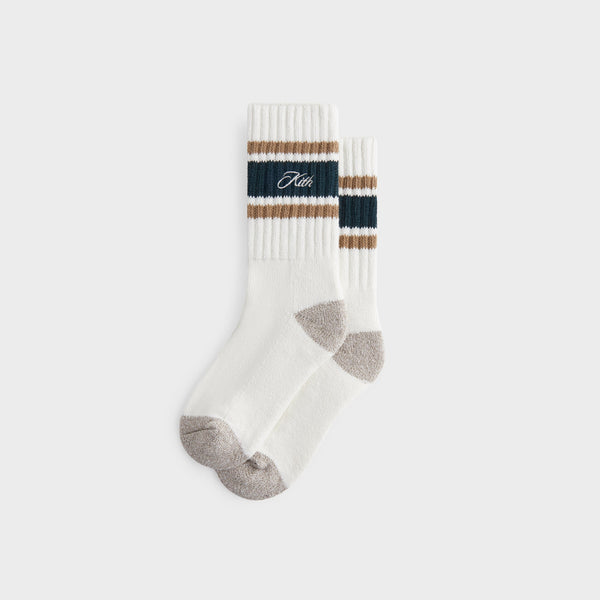 Kith Striped Chunky Crew Socks - Stadium – Kith Japan