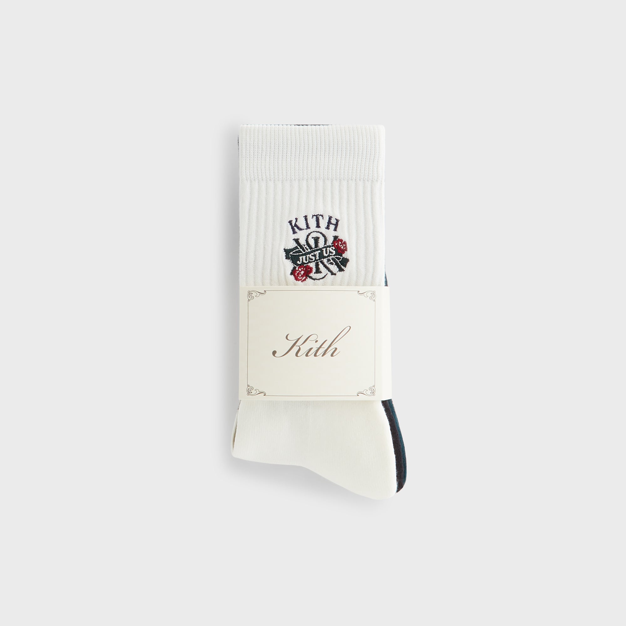 Kith Just Us 3-Pack Cotton Crew Socks - Multi – Kith Japan