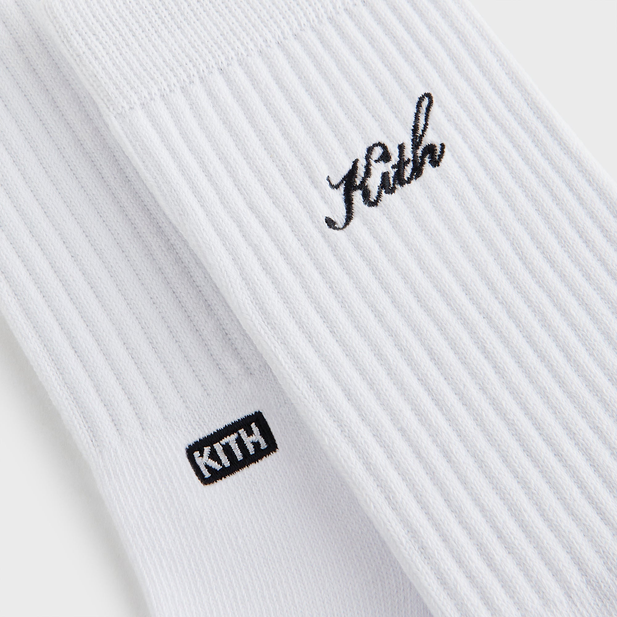 Kith 3-Pack Script Cotton Crew Socks - Multi - PH – Kith Japan