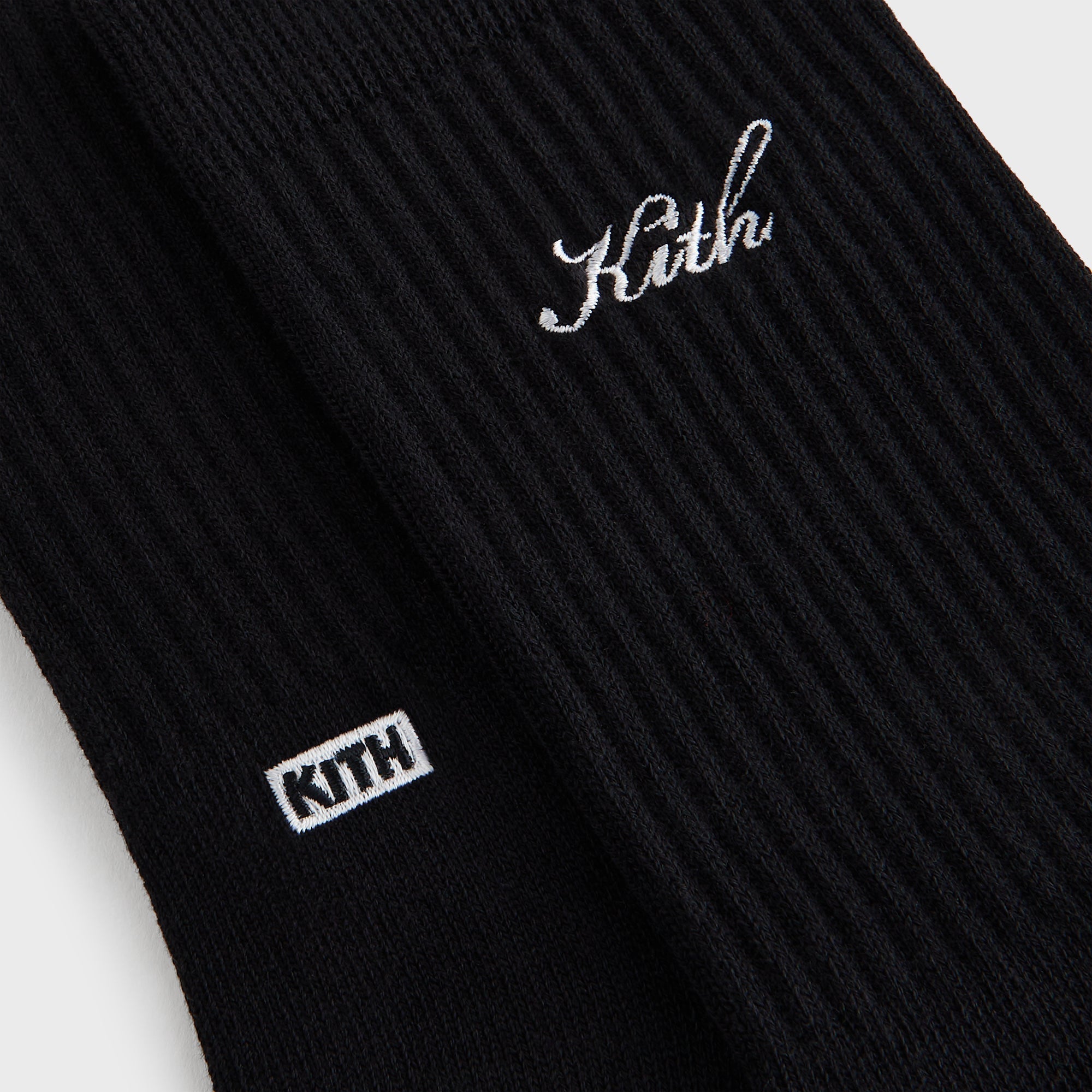 Kith 3-Pack Script Cotton Crew Socks - Multi - PH – Kith Japan