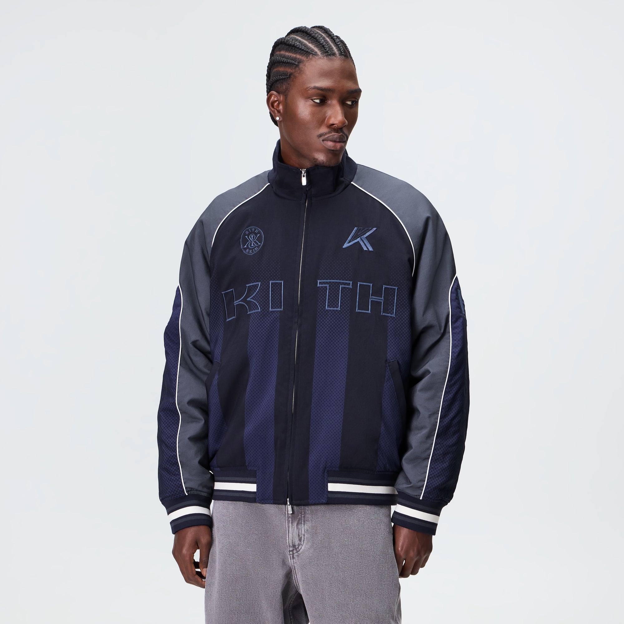 【新品未使用】Kith 新作　ジャージ Kith Dejan Racing Jacket - Ink - PH – Kith Japan