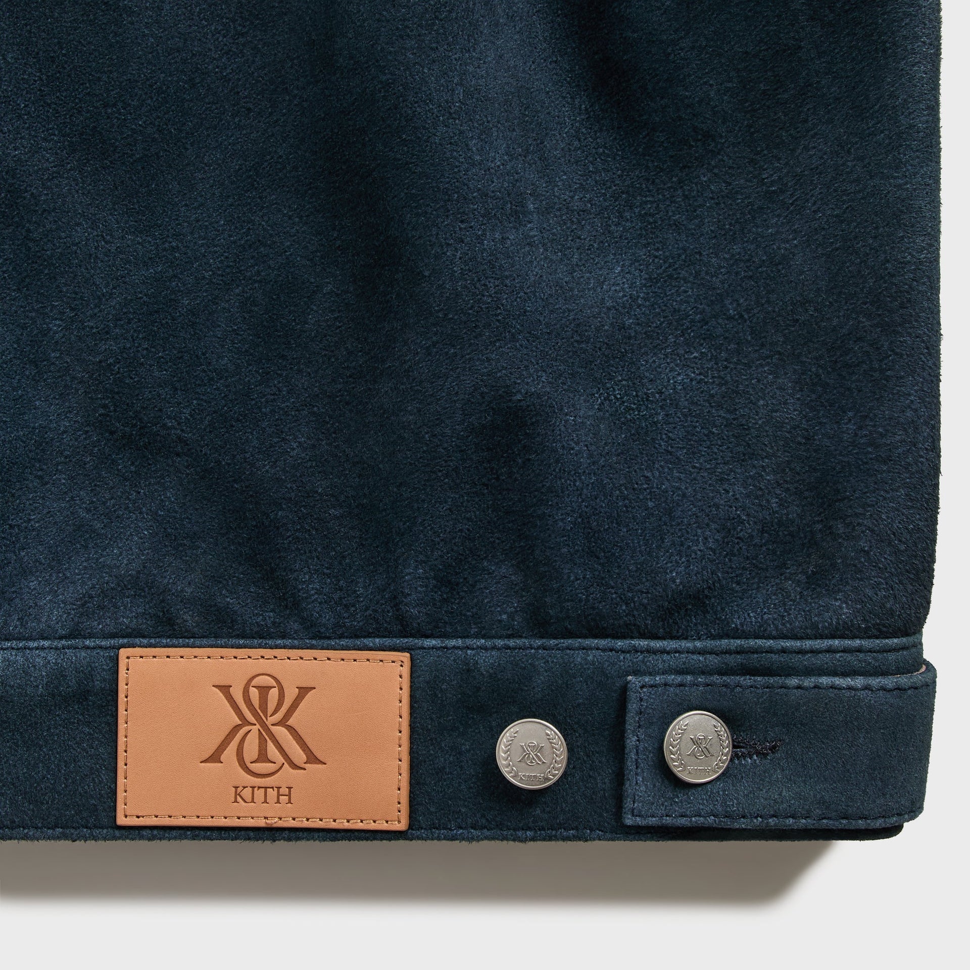 Kith Suede Alonzo Jacket - Blue Heron