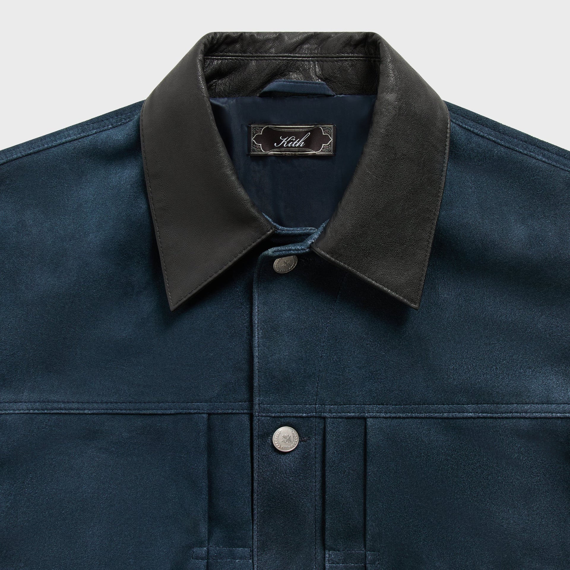Kith Suede Alonzo Jacket - Blue Heron