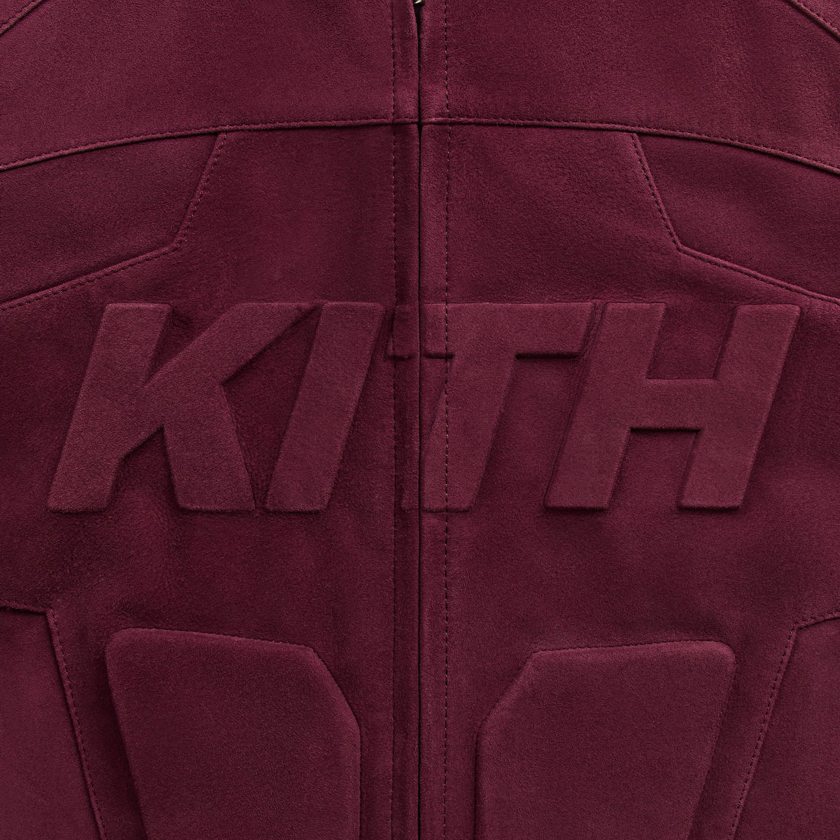 Kith Suede Wayne Moto Jacket - Magma