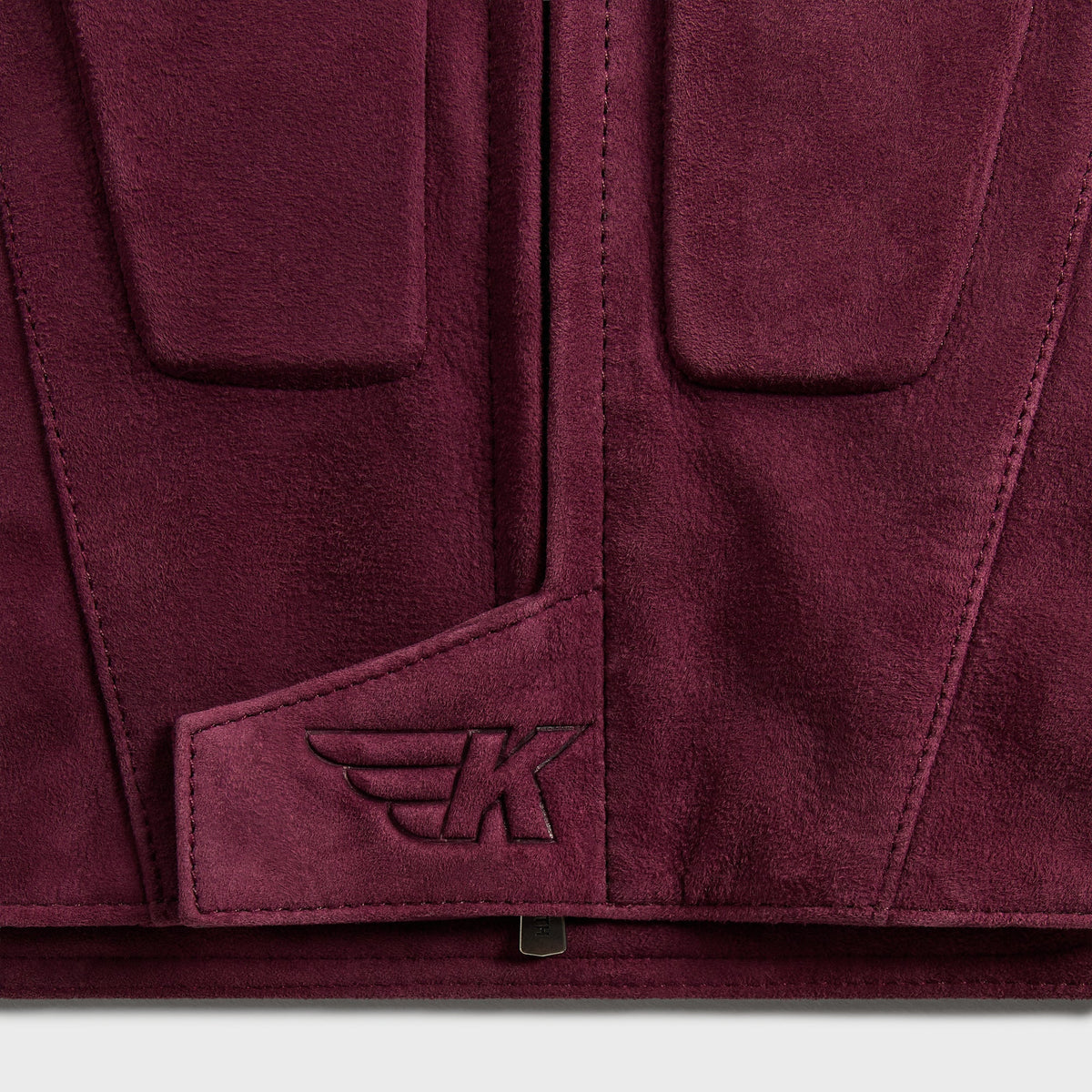 Kith Suede Wayne Moto Jacket - Magma