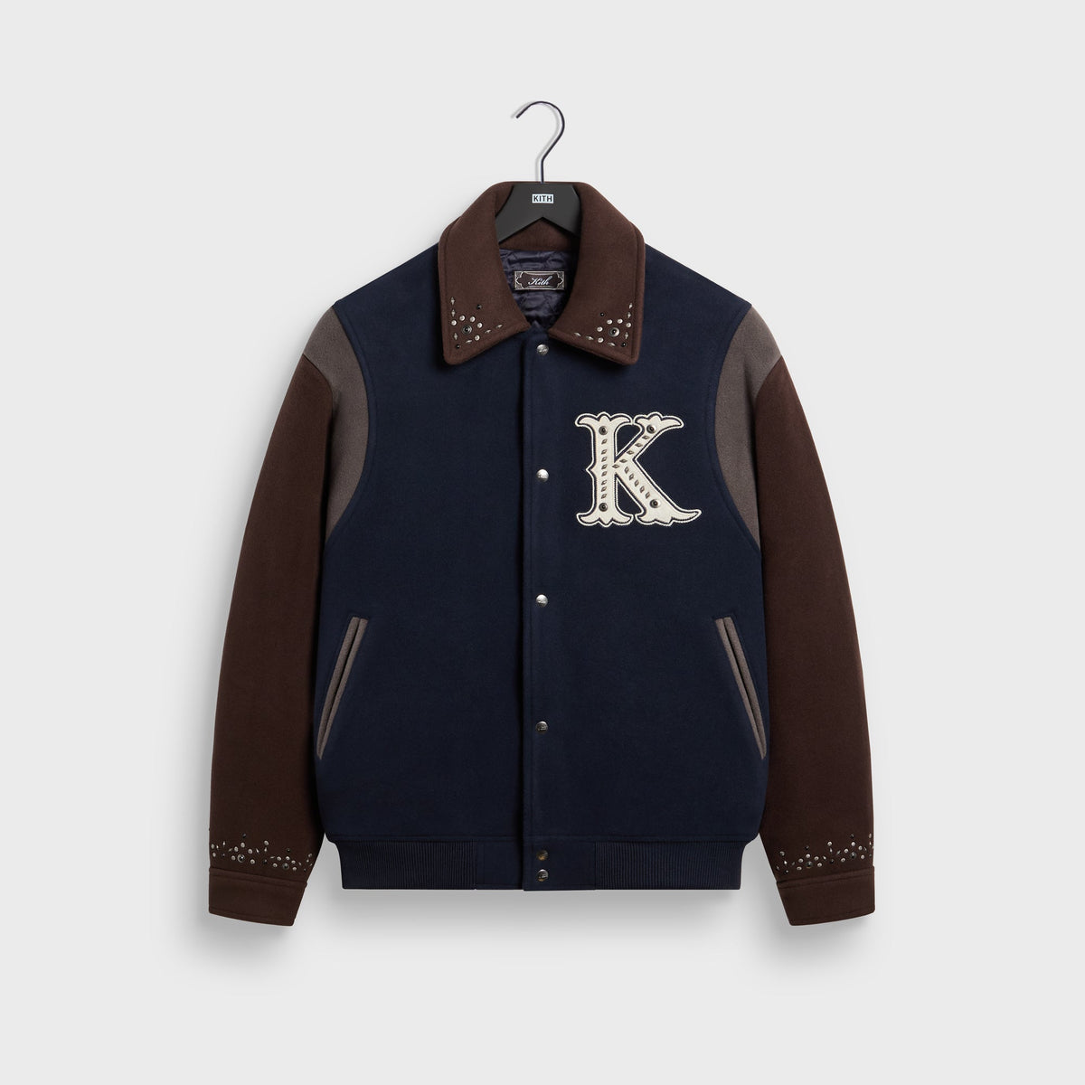 Kith Melton Wool Studded Varsity Jacket - Eve
