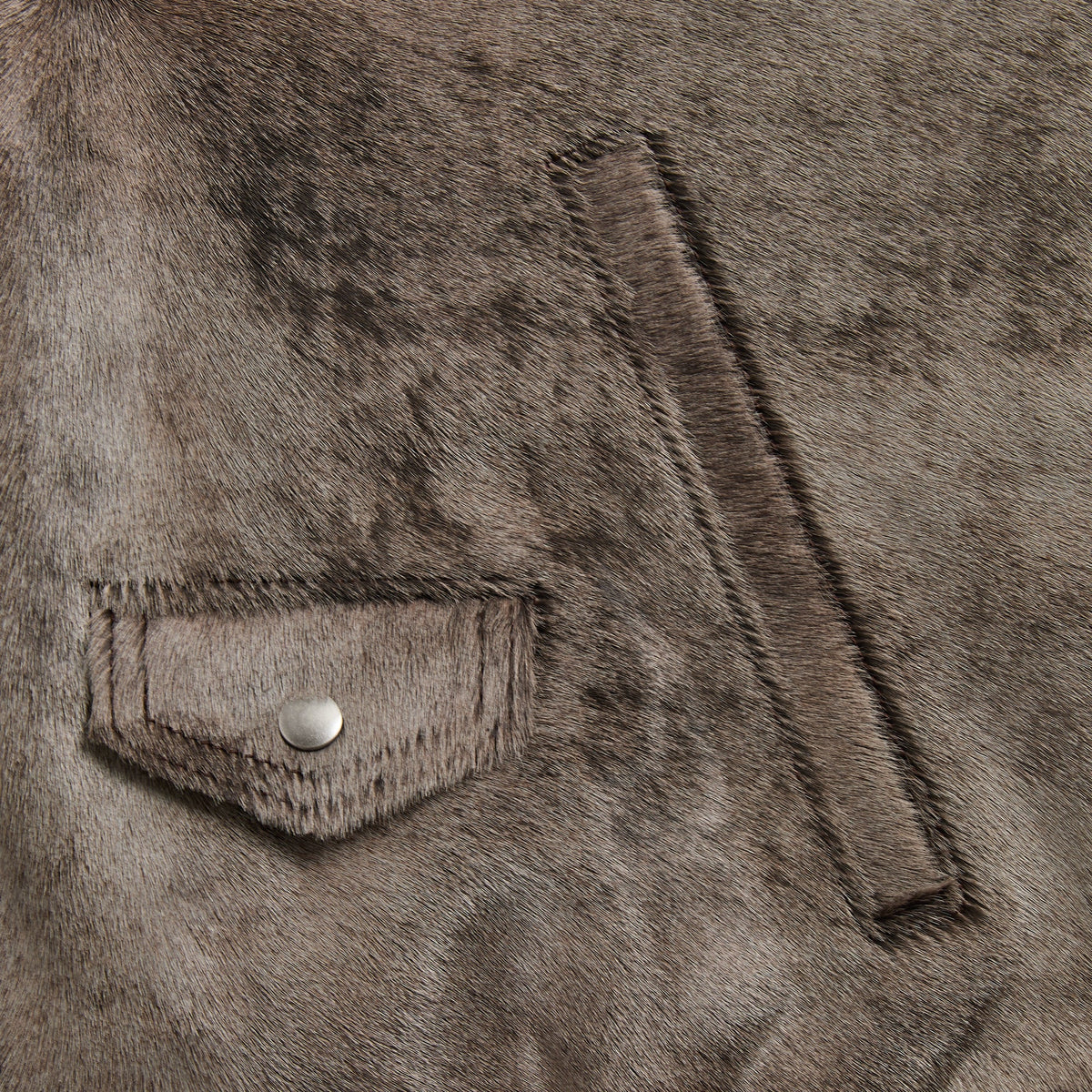 &Kin Pony Hair Cassius Moto Jacket - Underground