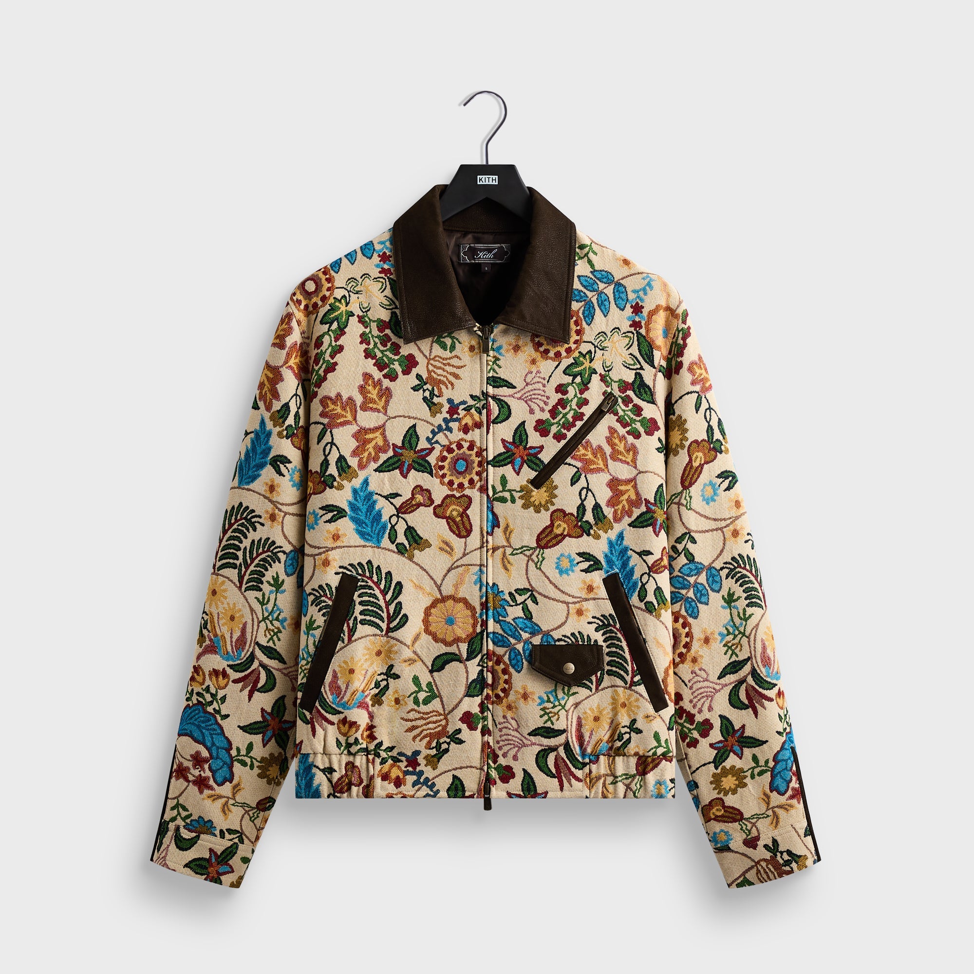 Kith Ornate Floral Tapestry Cassius Blouson Jacket - Durum – Kith
