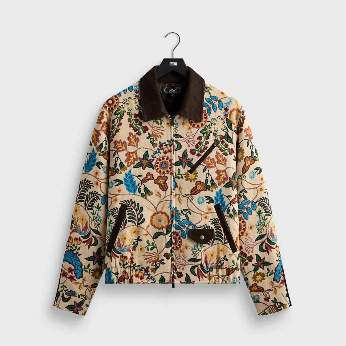 Kith Ornate Floral Tapestry Cassius Blouson Jacket - Durum