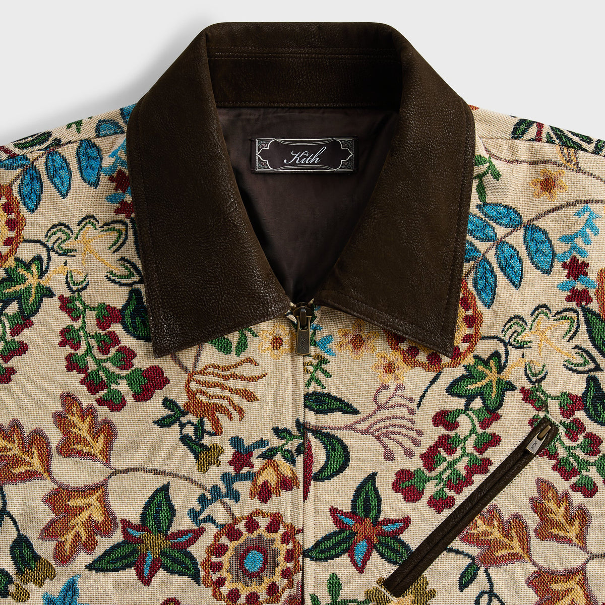 Kith Ornate Floral Tapestry Cassius Blouson Jacket - Durum