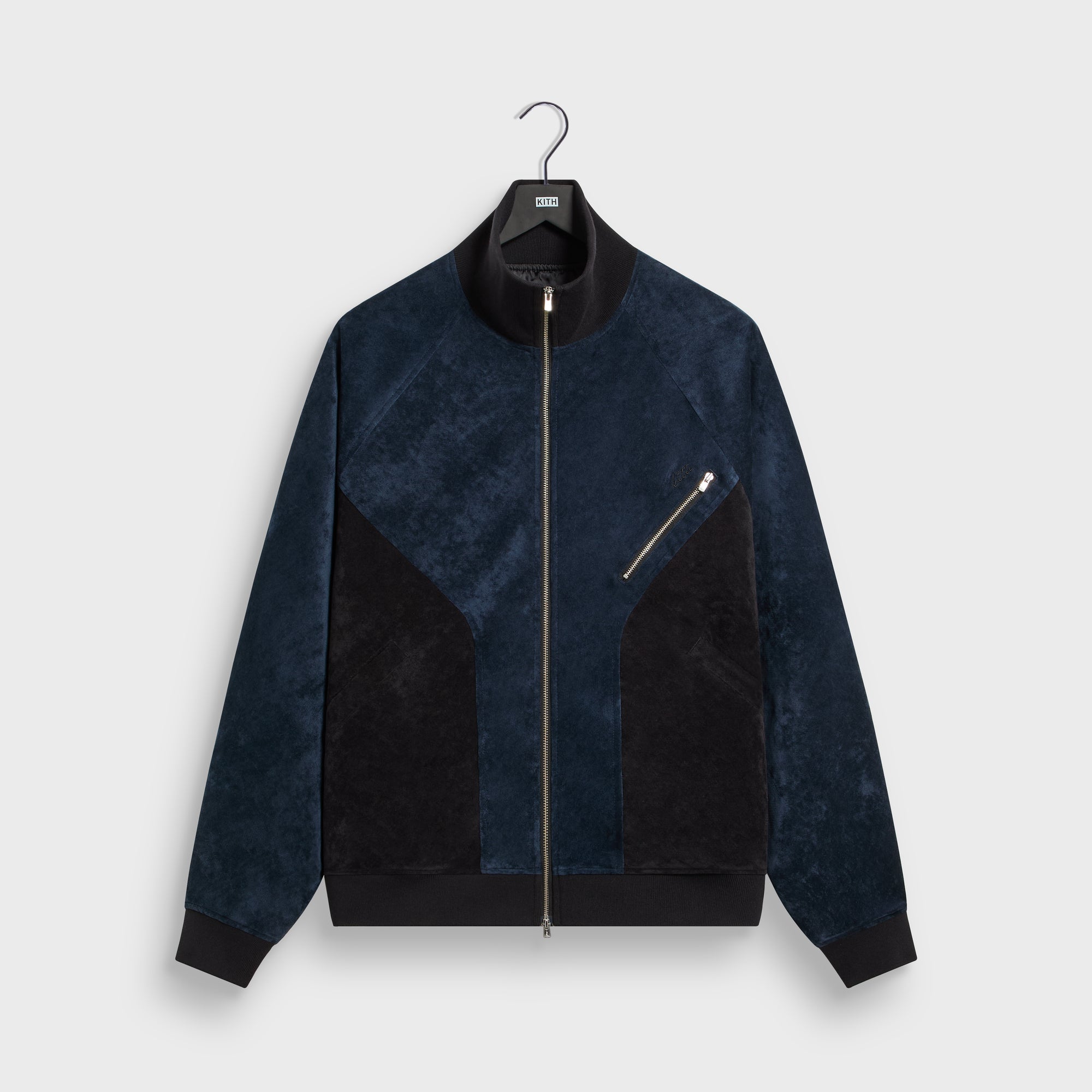 Kith Sueded Velour William Track Jacket - Nocturnal – Kith Japan