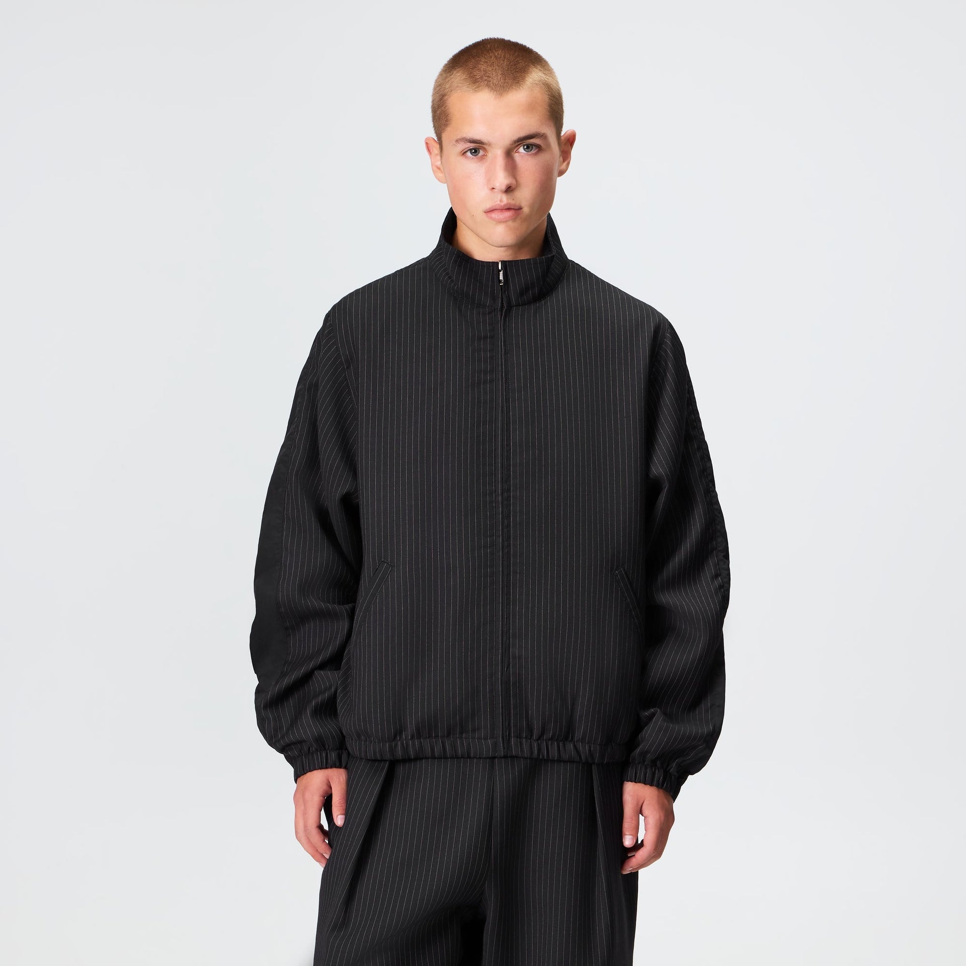 Kith Pinstripe Rui Track Jacket - Black - PH
