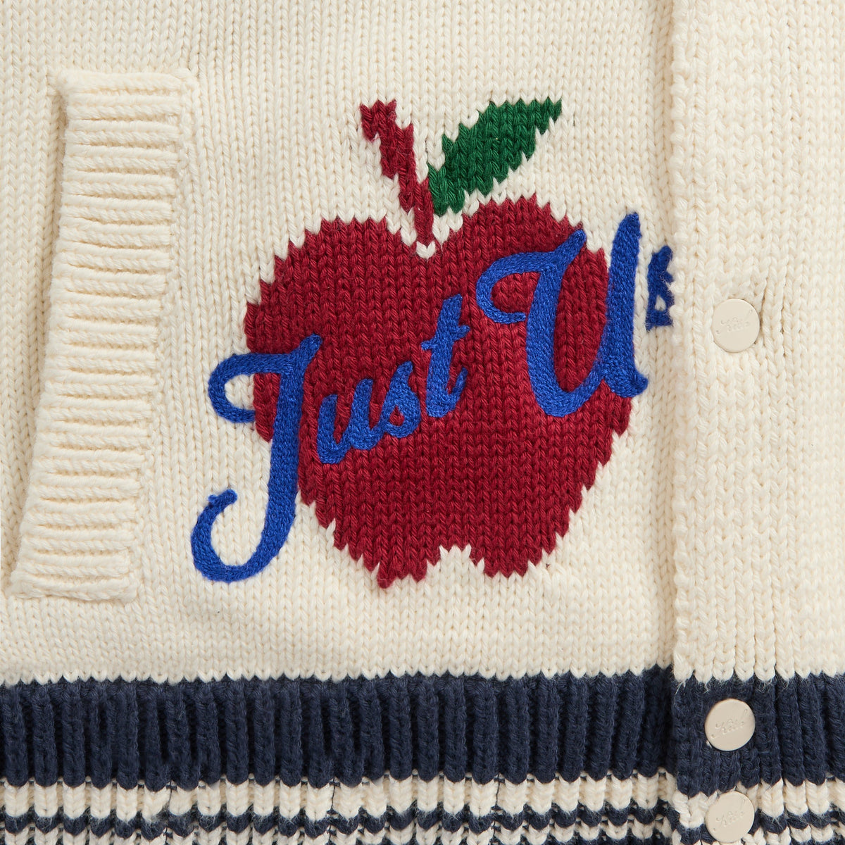 Kith Porter Varsity Knit Bomber Jacket - Sandrift