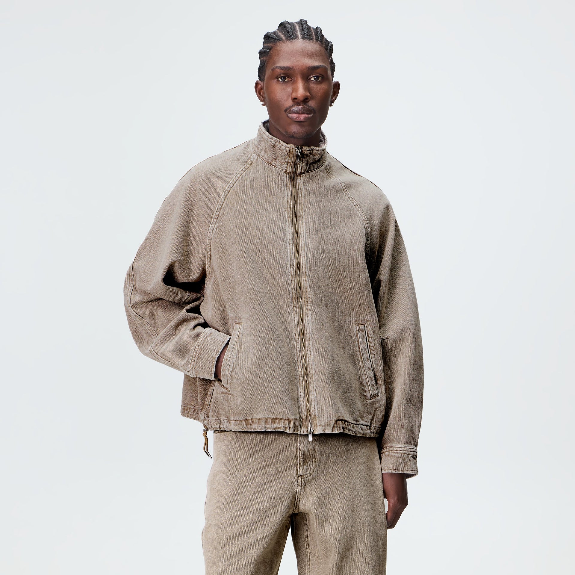 Kith Herringbone Denim Efron Track Jacket - Factor