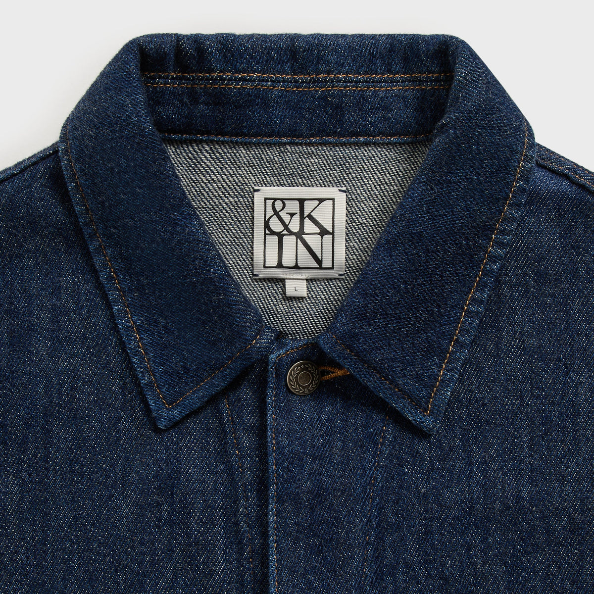 &Kin Rope Twill Alonzo Jacket - Dark Indigo