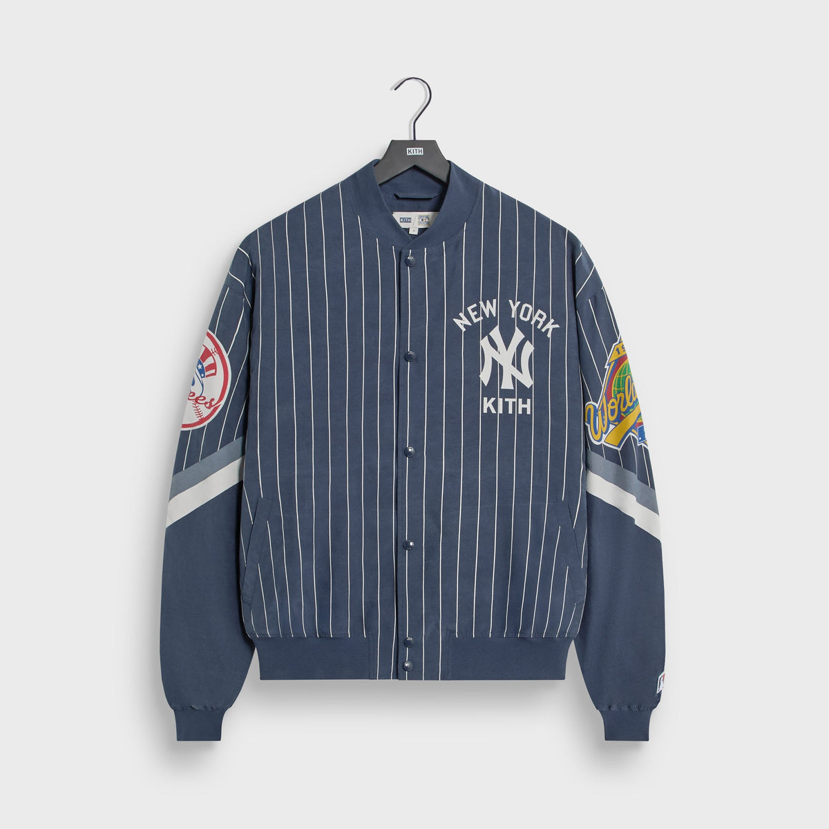 Kith for the New York Yankees Cupro Ferris Jacket - Nocturnal