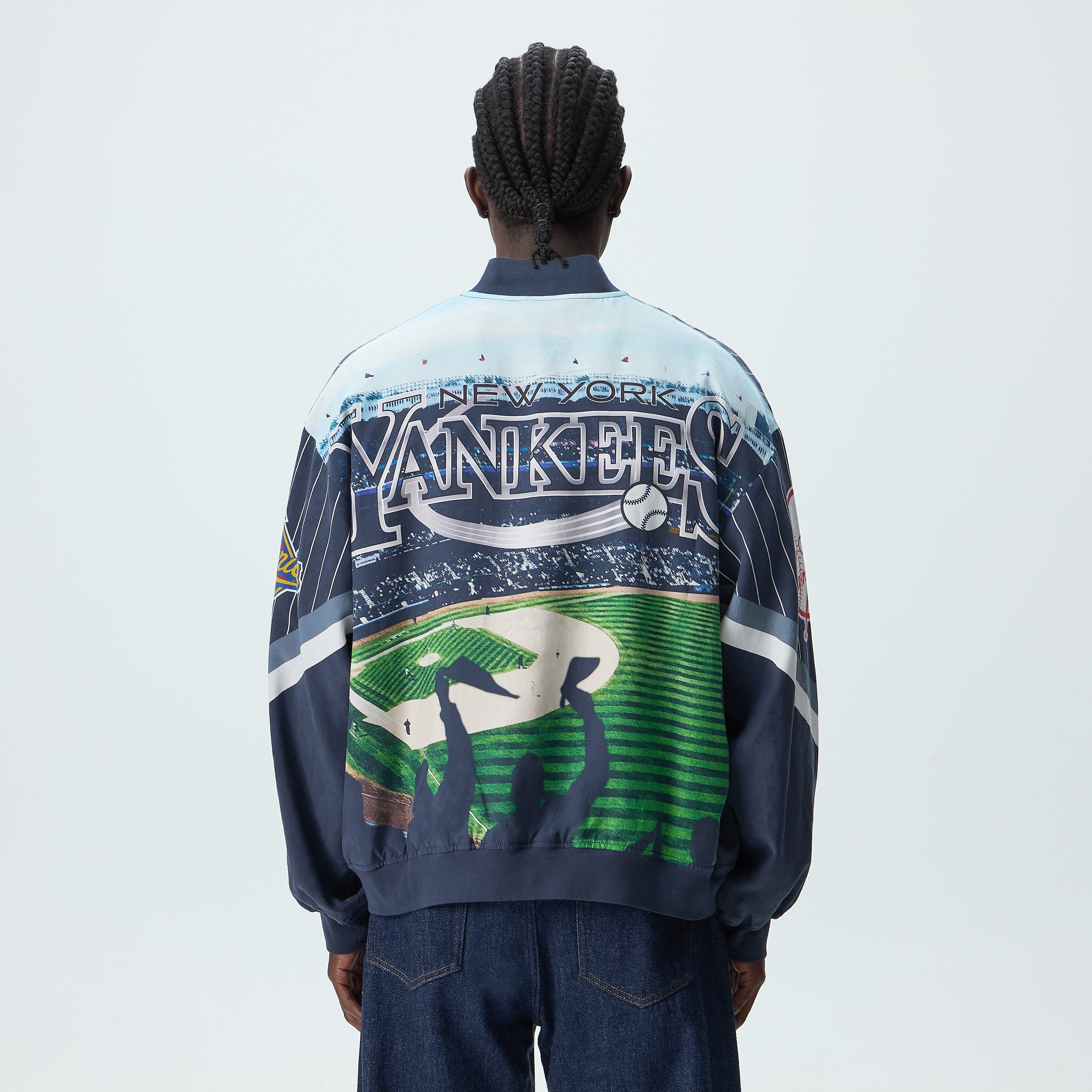 Kith for the New York Yankees Cupro Ferris Jacket - Nocturnal